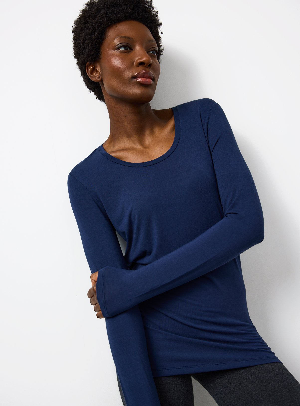 Peacoat Blue Thermal Medium Warmth Top 