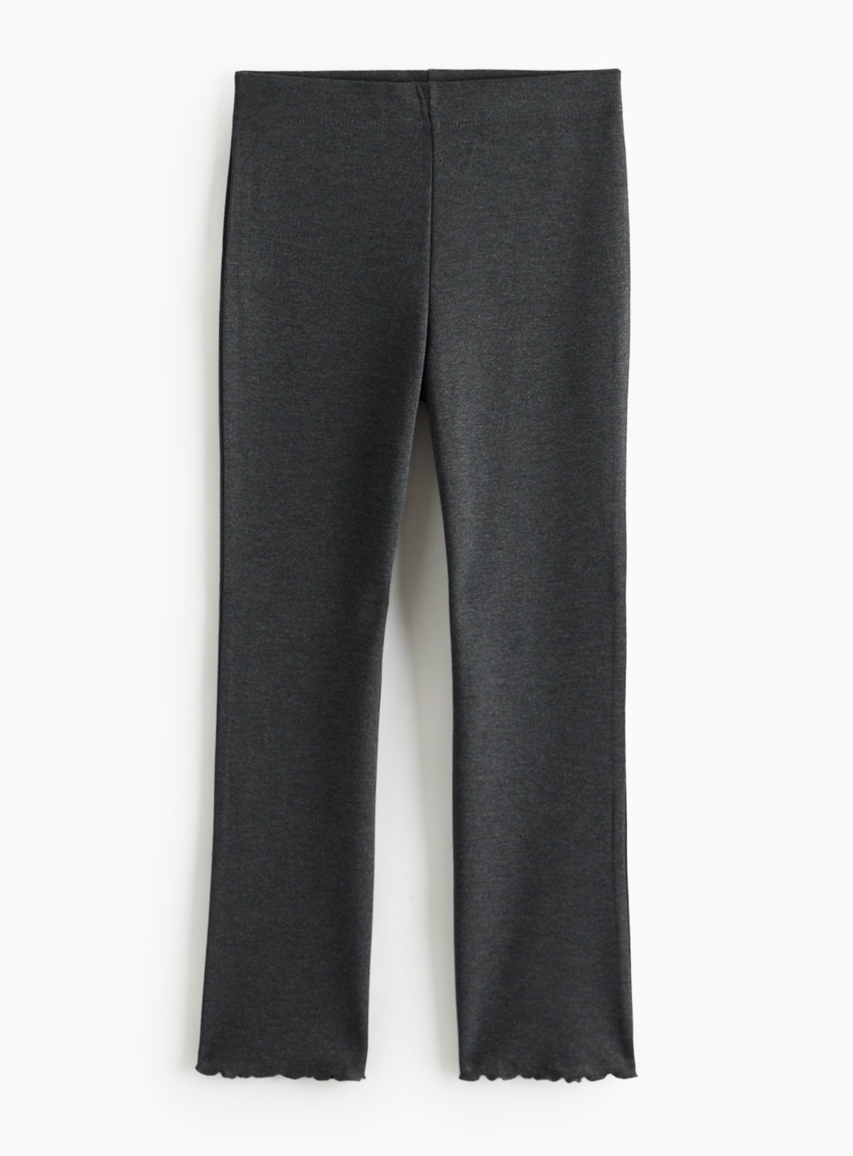 Grey Lettuce Hem Leggings 13 years