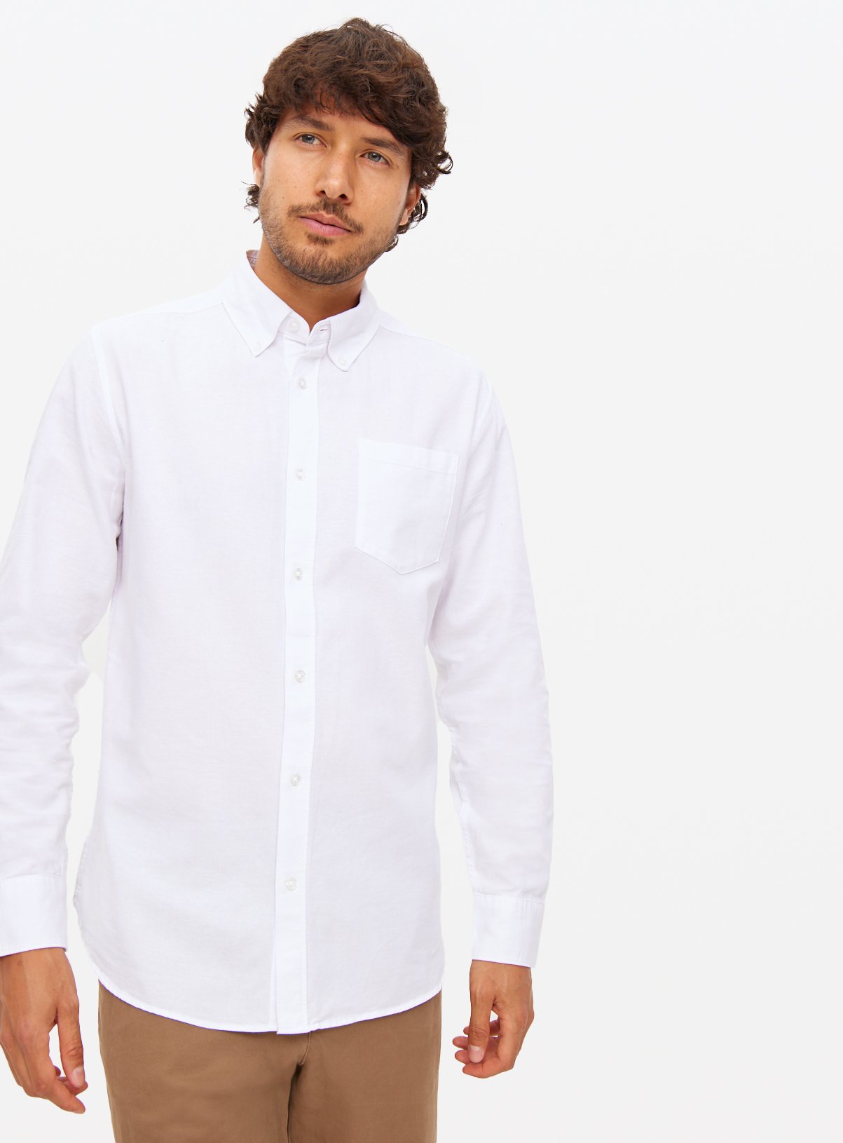 The White Pure Cotton Oxford Shirt XXXL