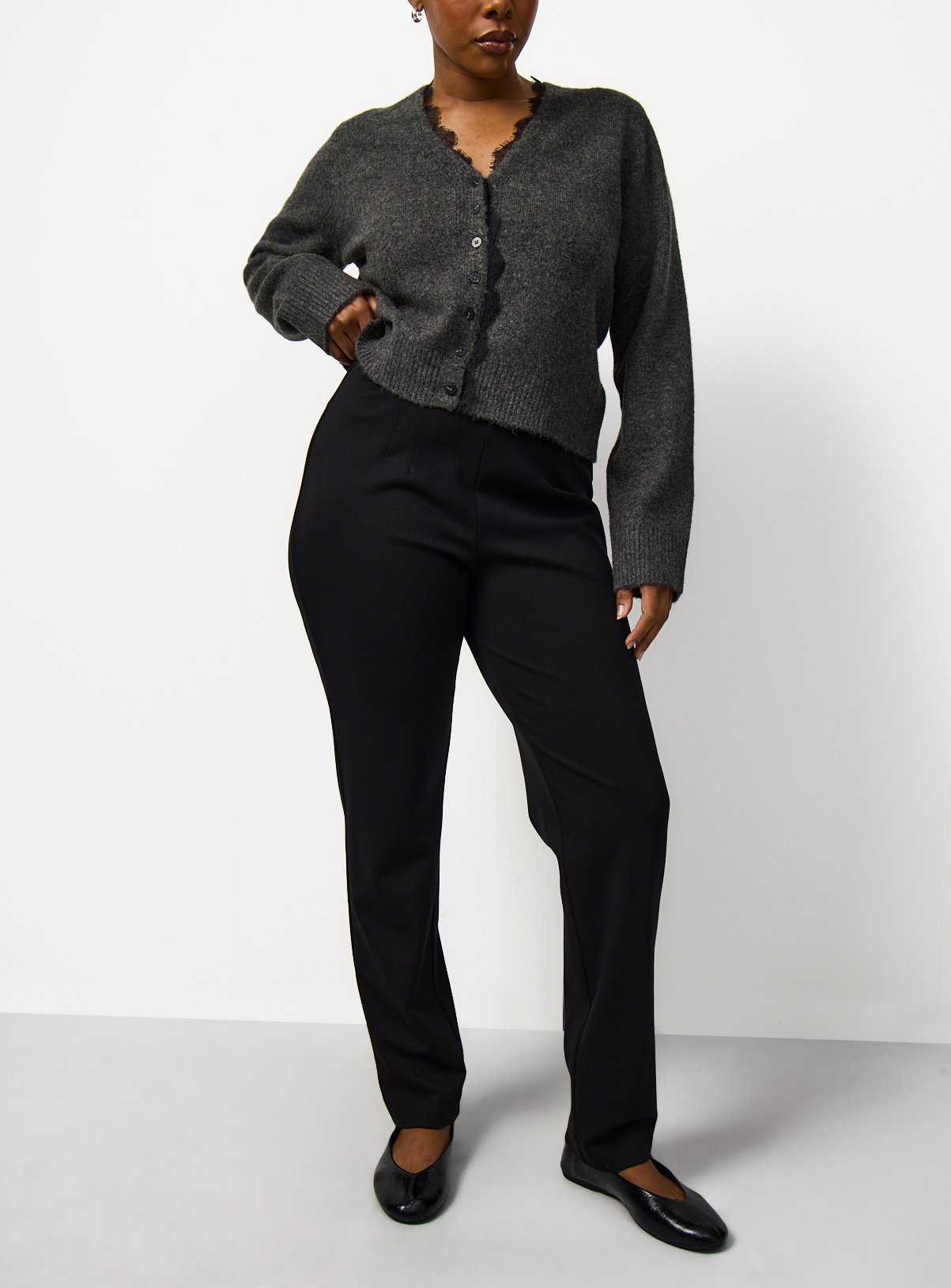 Ponte Tapered Trousers 