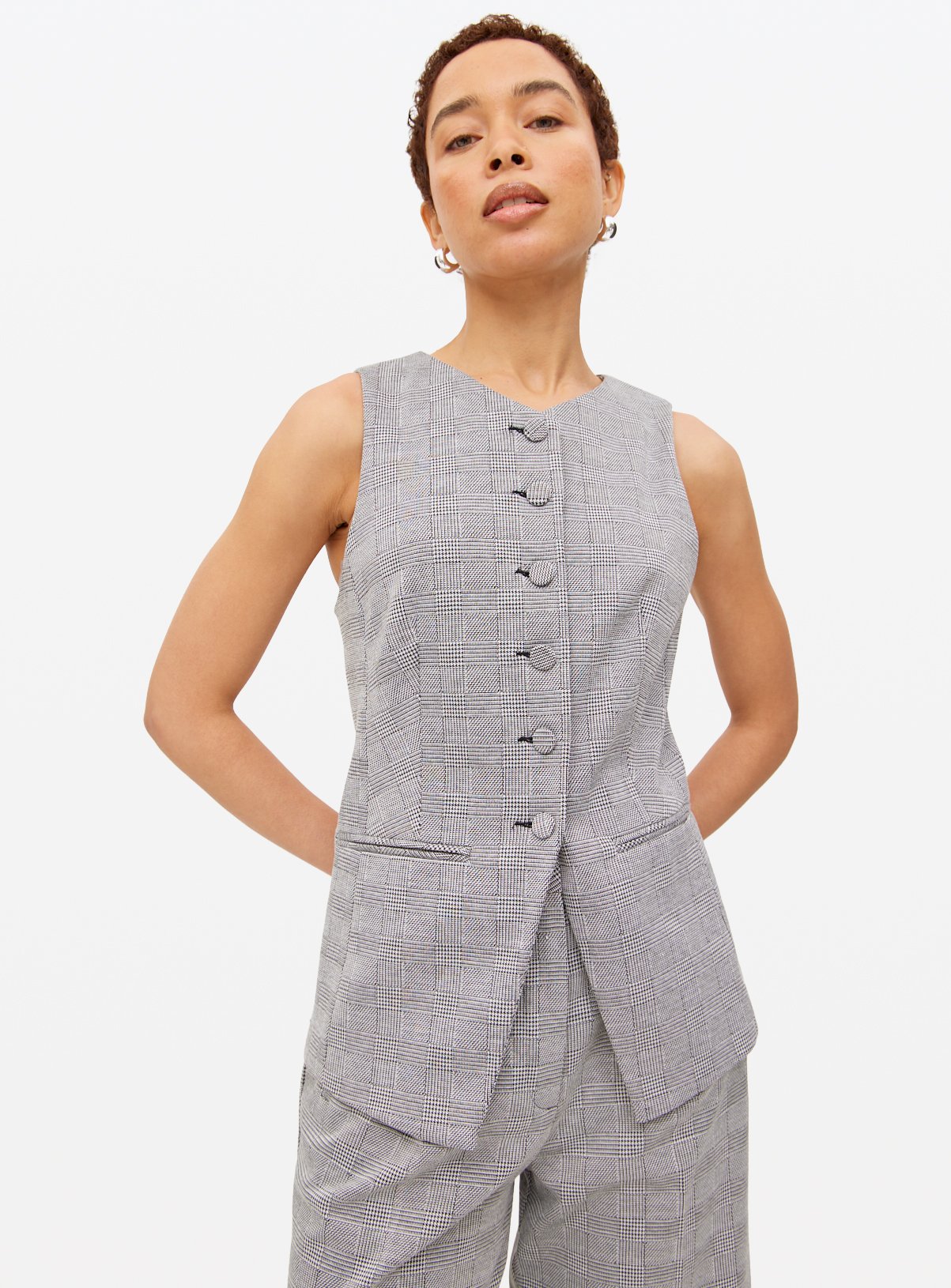 Grey Ponte Co-ord Waistcoat 22
