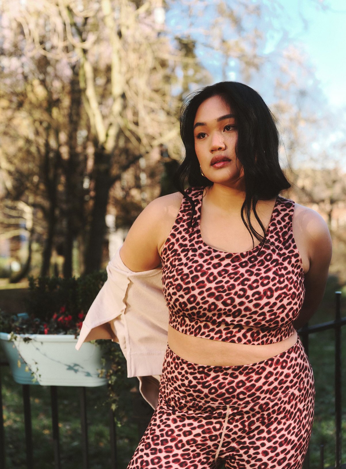 SIMPLY BE Leopard Active Crop Top