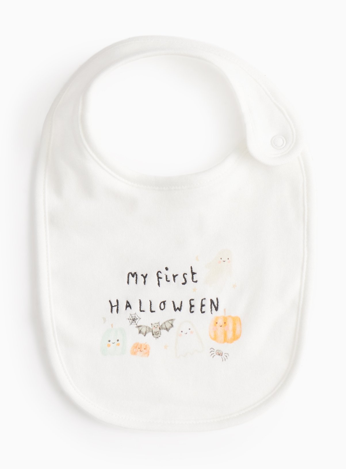 My First Halloween Slogan Bib One Size