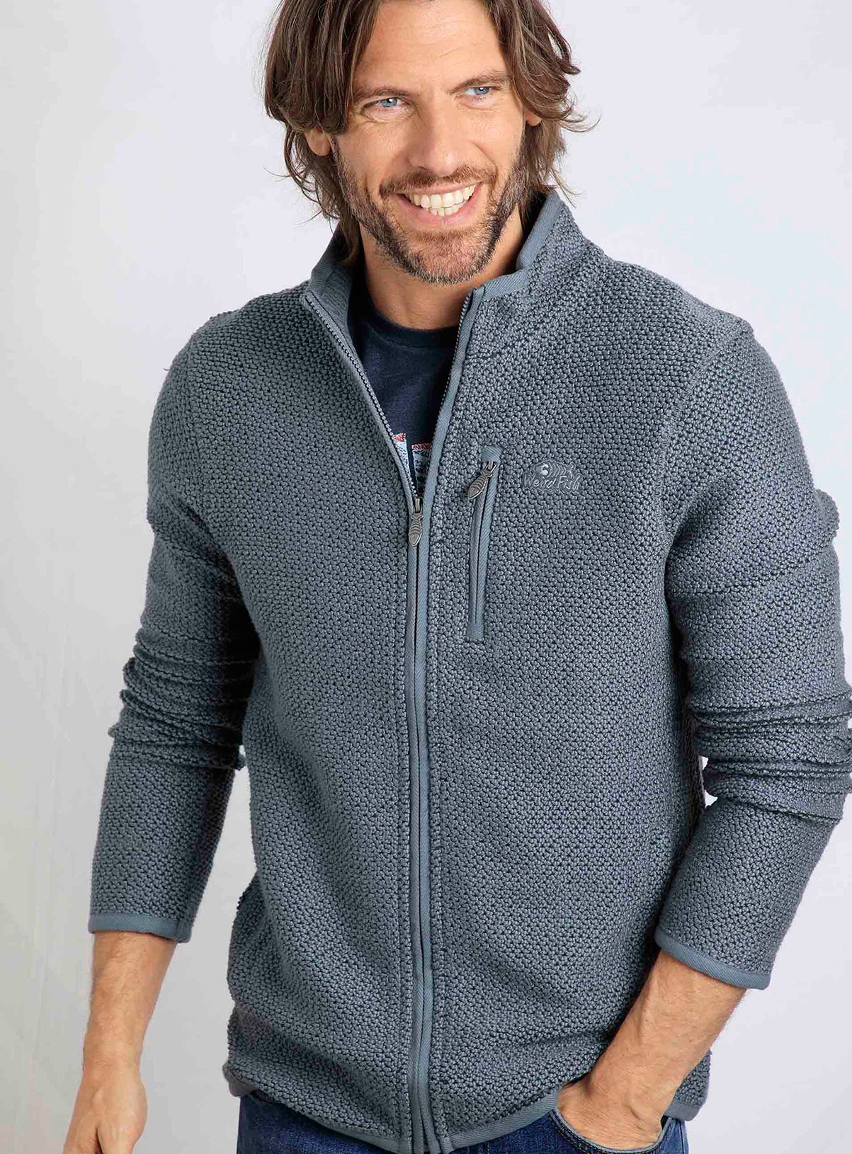 WEIRD FISH Transom Full Zip Macaroni XL