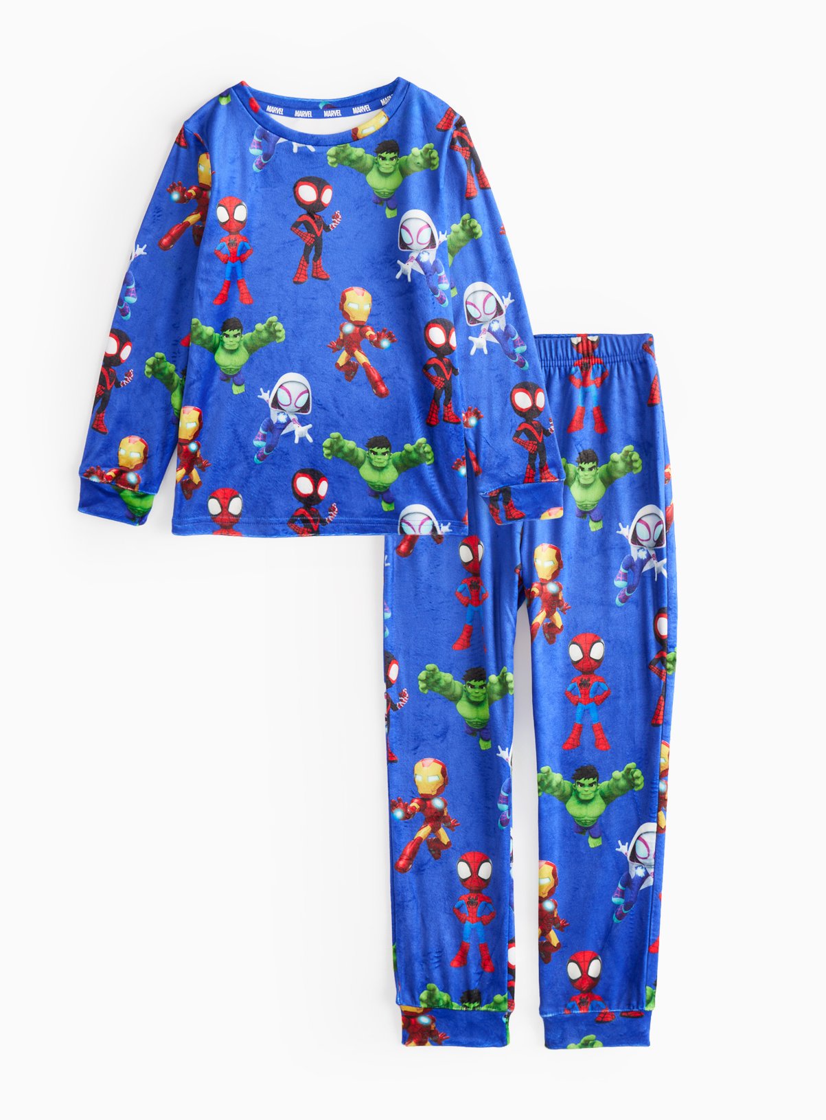 Spidey And His Amazing Friends Print Blue Slinky Pyjamas