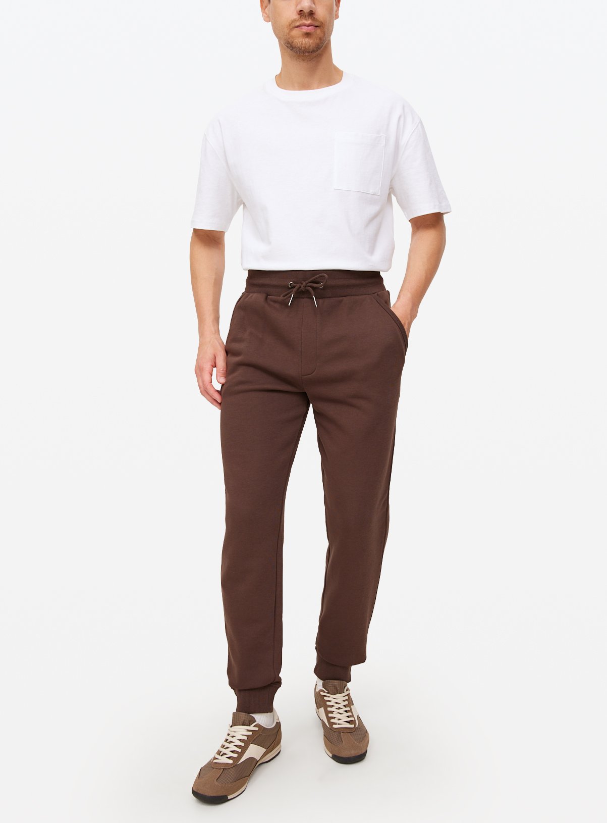 Brown Cuffed Joggers XXXL