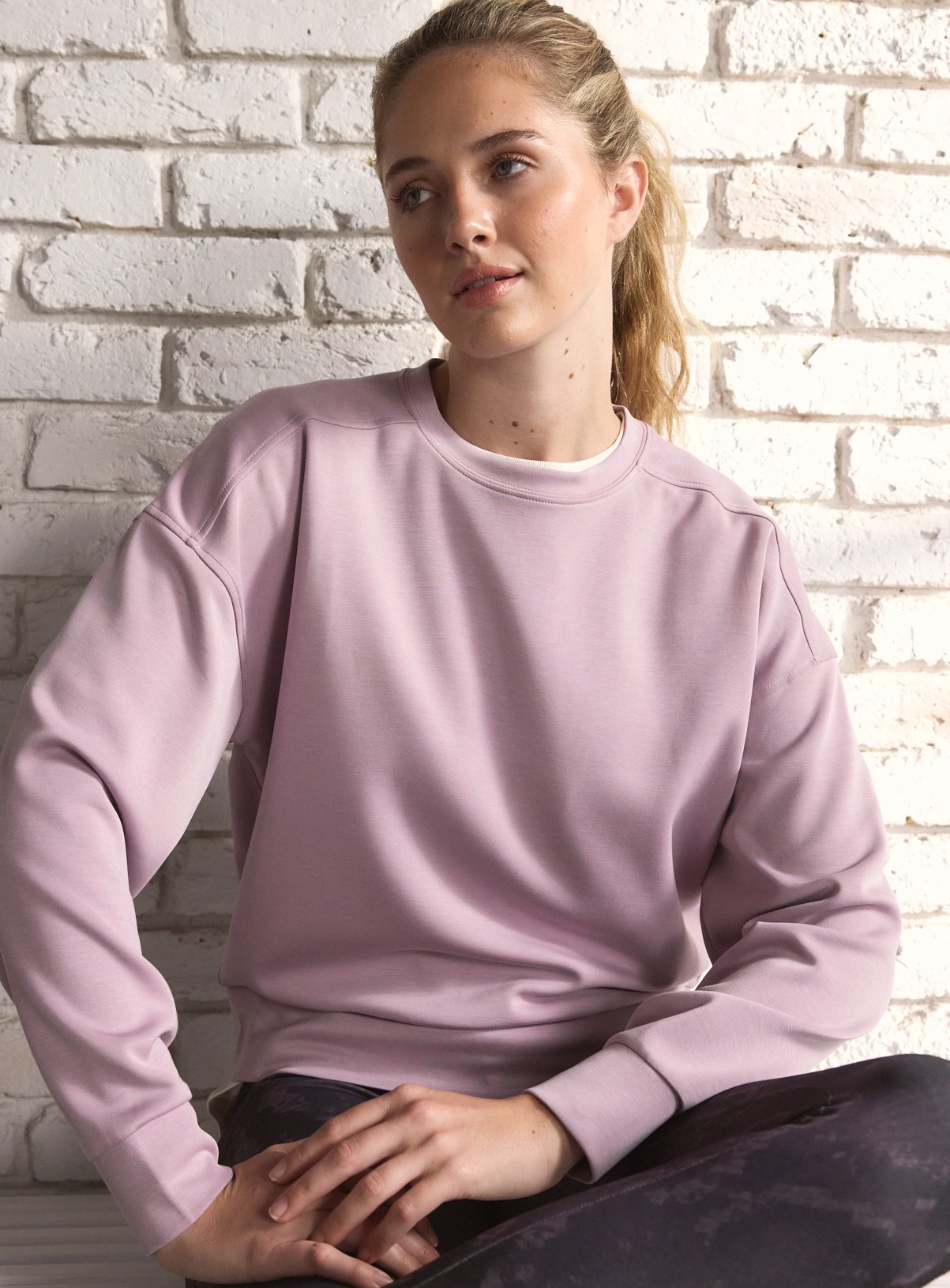 REAKTIV Mauve Soft Touch Scuba Sweat 