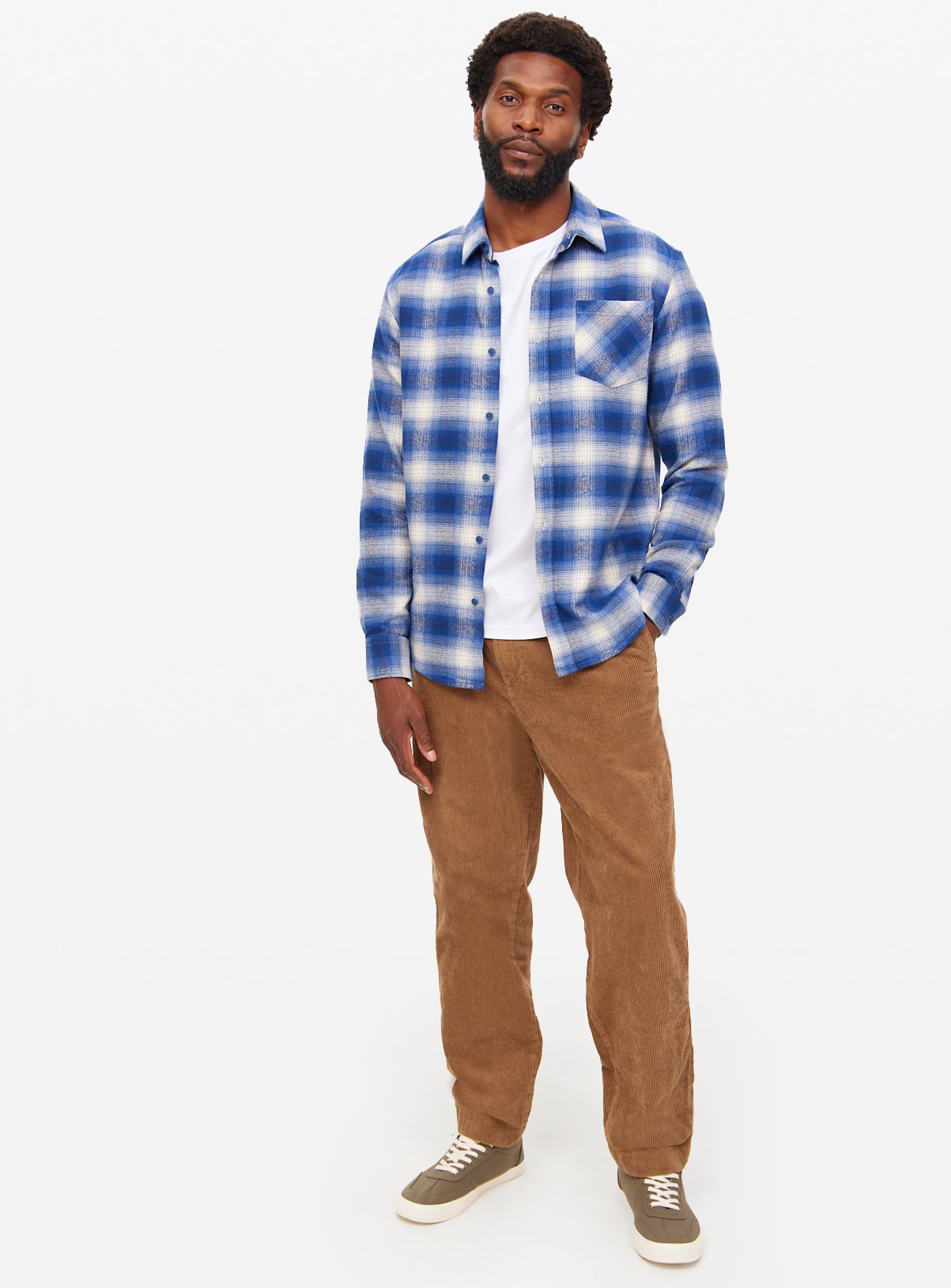 Straight Leg Premium Corduroy Trousers  