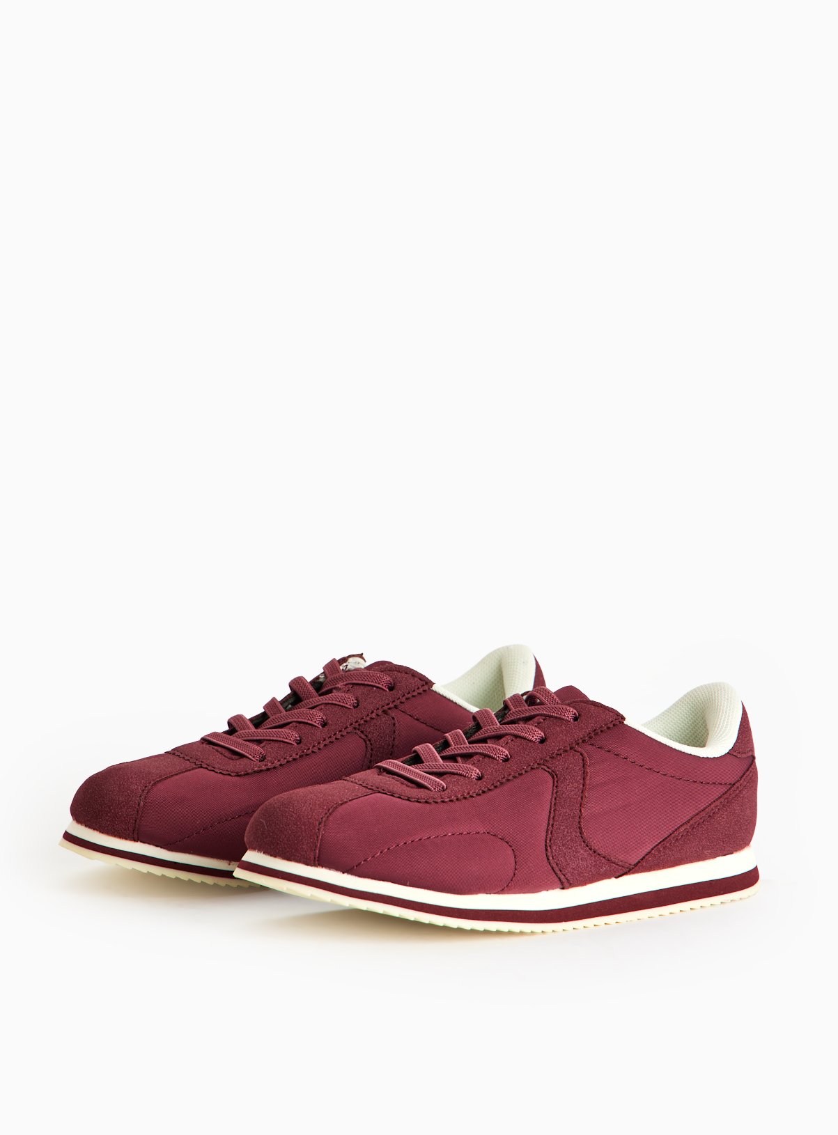Dark Red Low Profile Trainers 2