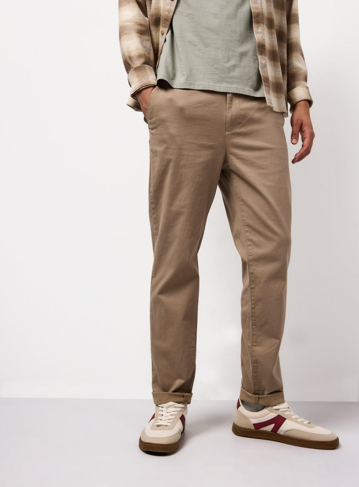 Skinny Fit Chino Trousers  