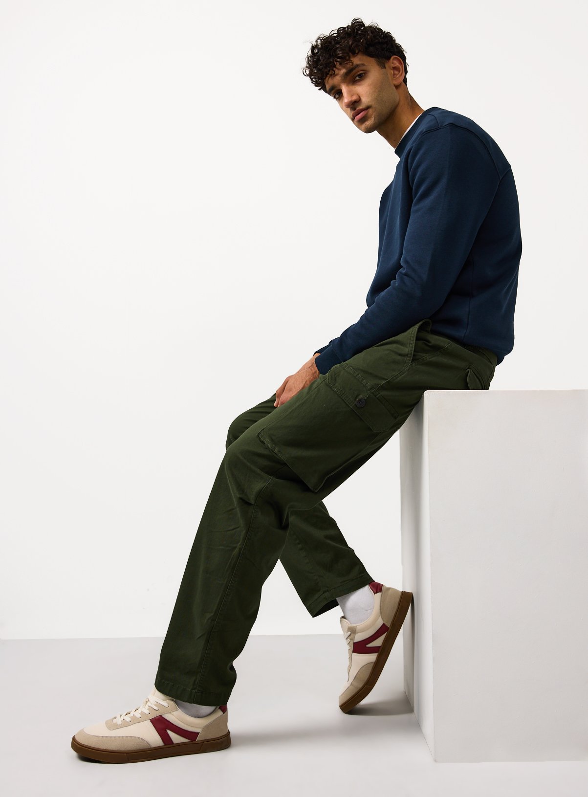 Straight Leg Cargo Trousers 
