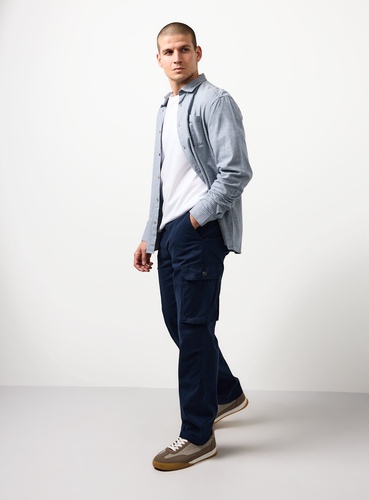 Straight Leg Cargo Trousers
