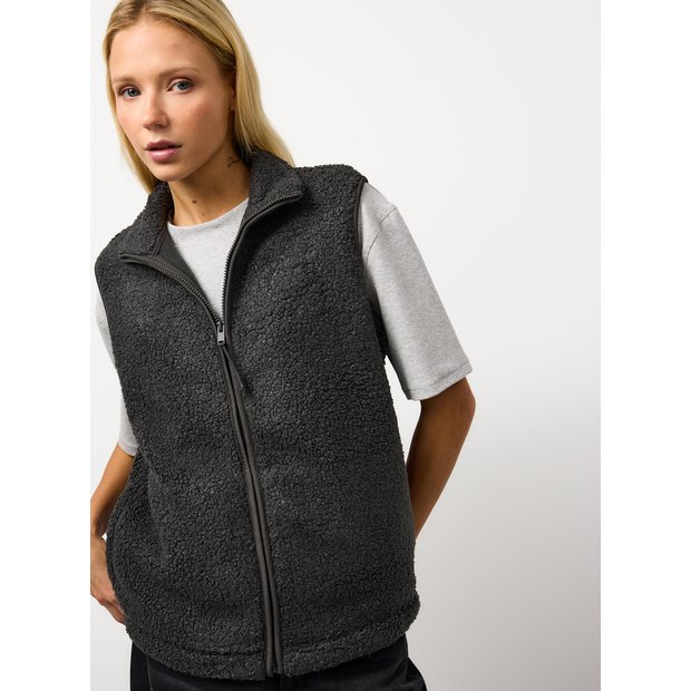 Buy Grey Borg Fleece Gilet L Coats Tu