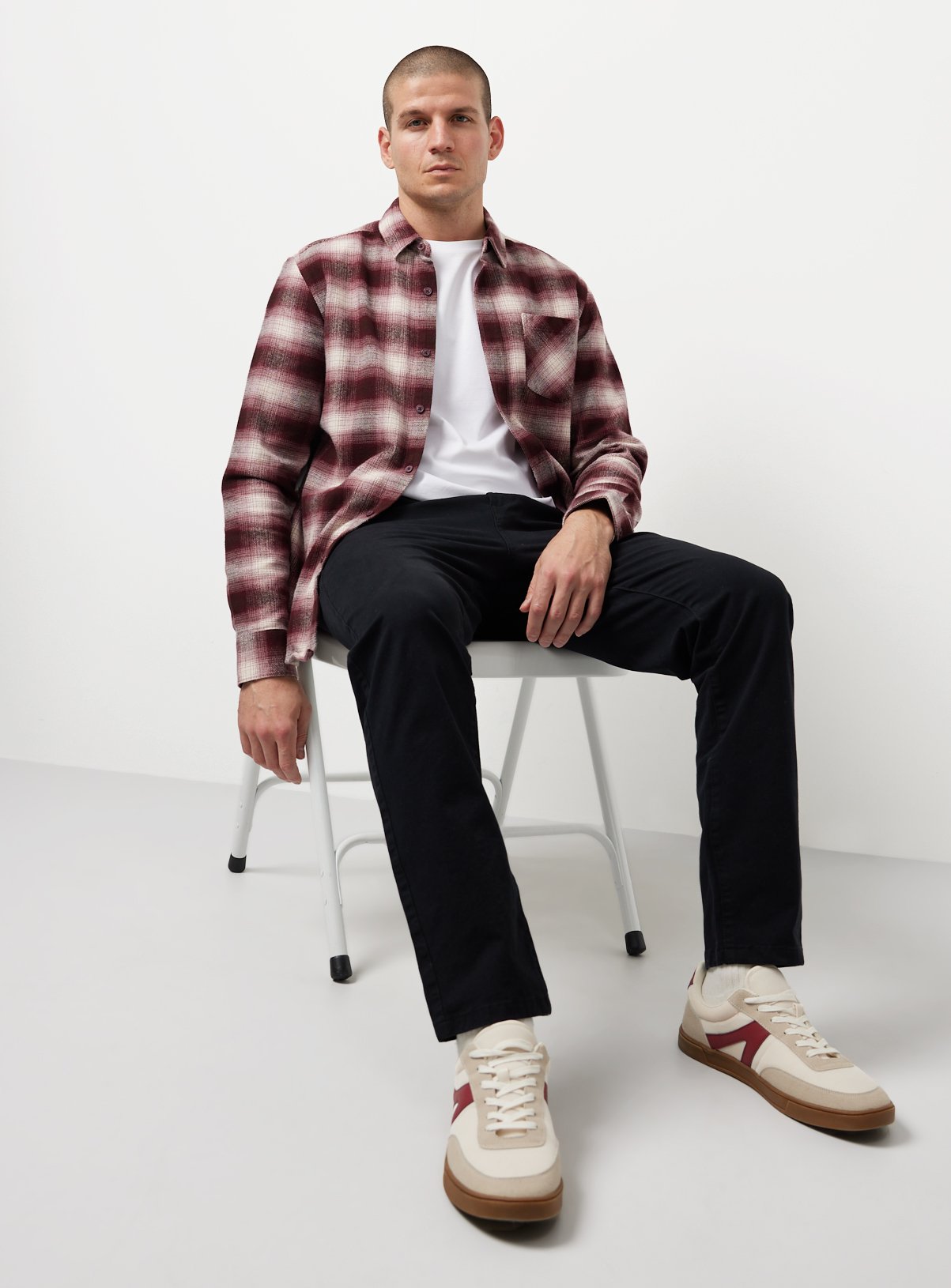 Black Ultimate Slim Fit Chino Trousers 36S