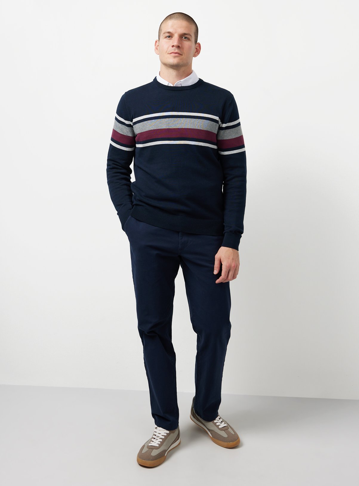 The Navy Ultimate Chino Trousers 36S