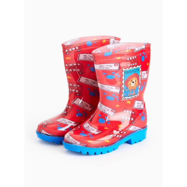 Buy Paddington Character Print Red Wellies 10 Infant Boots and
