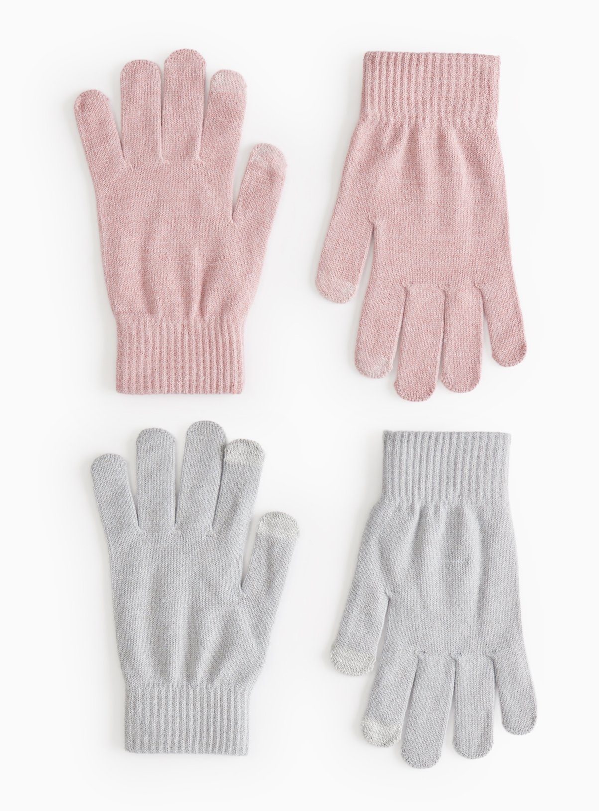 Pink & Blue Magic Touchscreen Gloves 2 Pack One Size