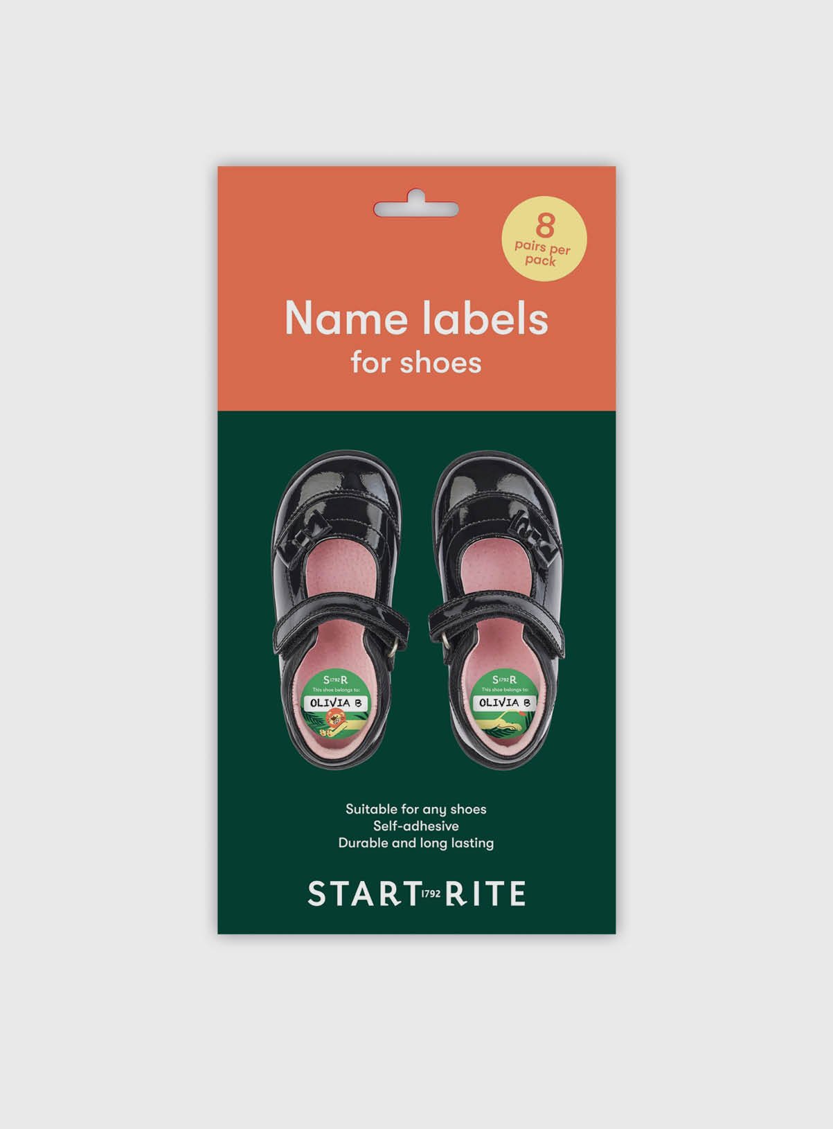 START-RITE Shoe Name Labels One Size