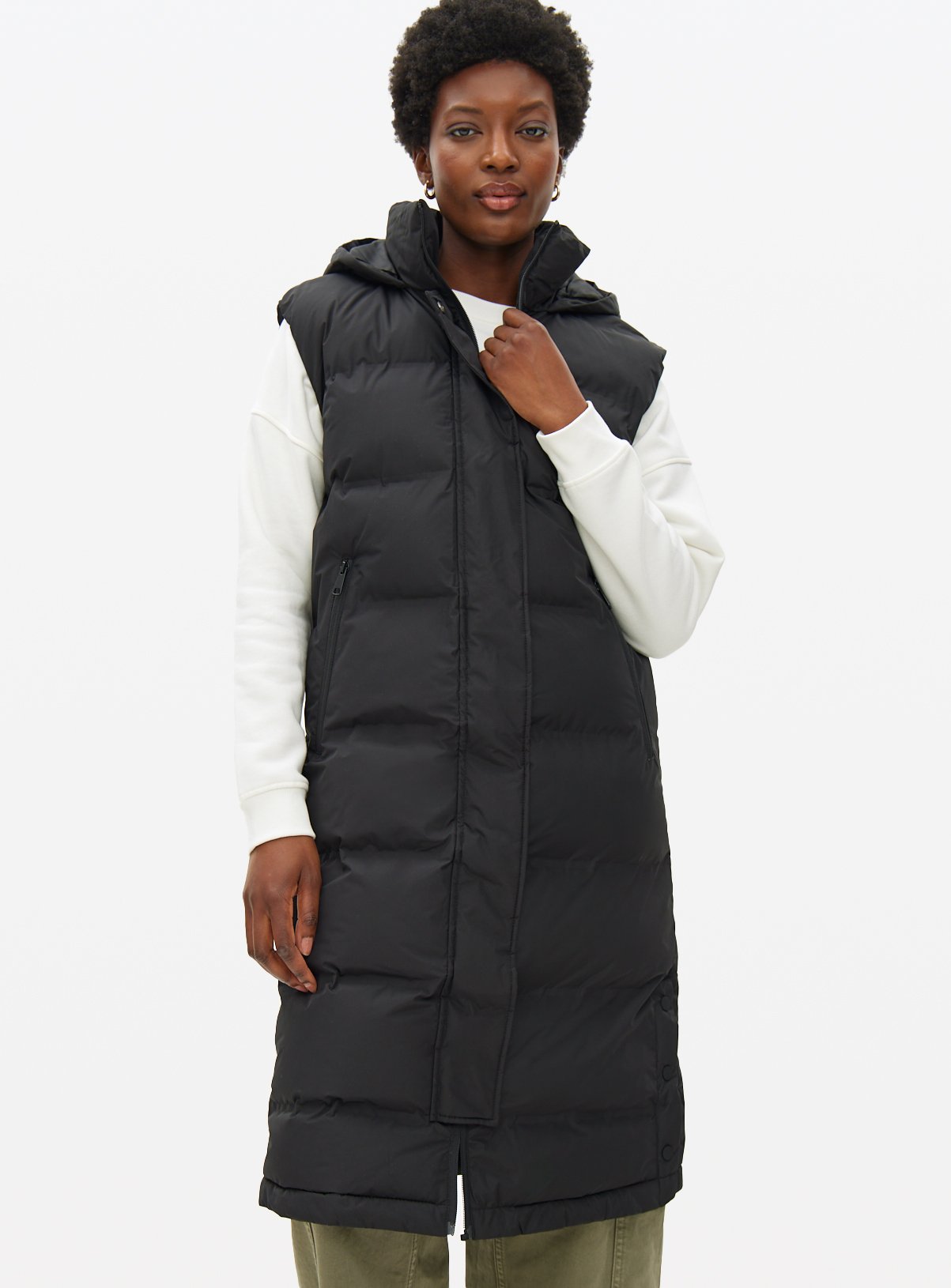 Black Padded Duvet Gilet