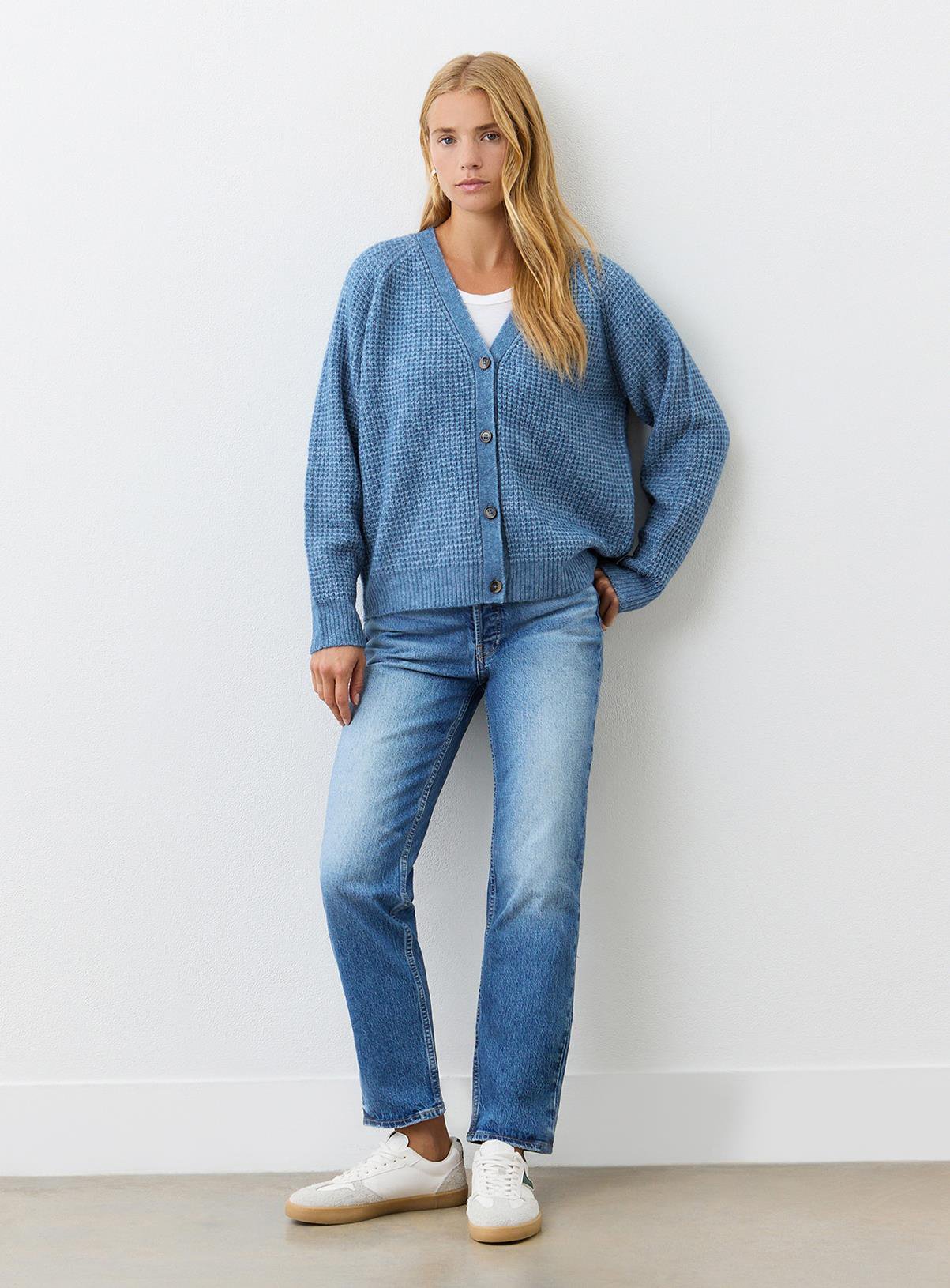FINERY Etta Cardigan Blue 