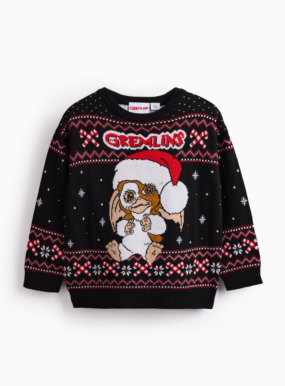 Mini Me Kids' Christmas Gremlins Fairisle Knitted Jumper