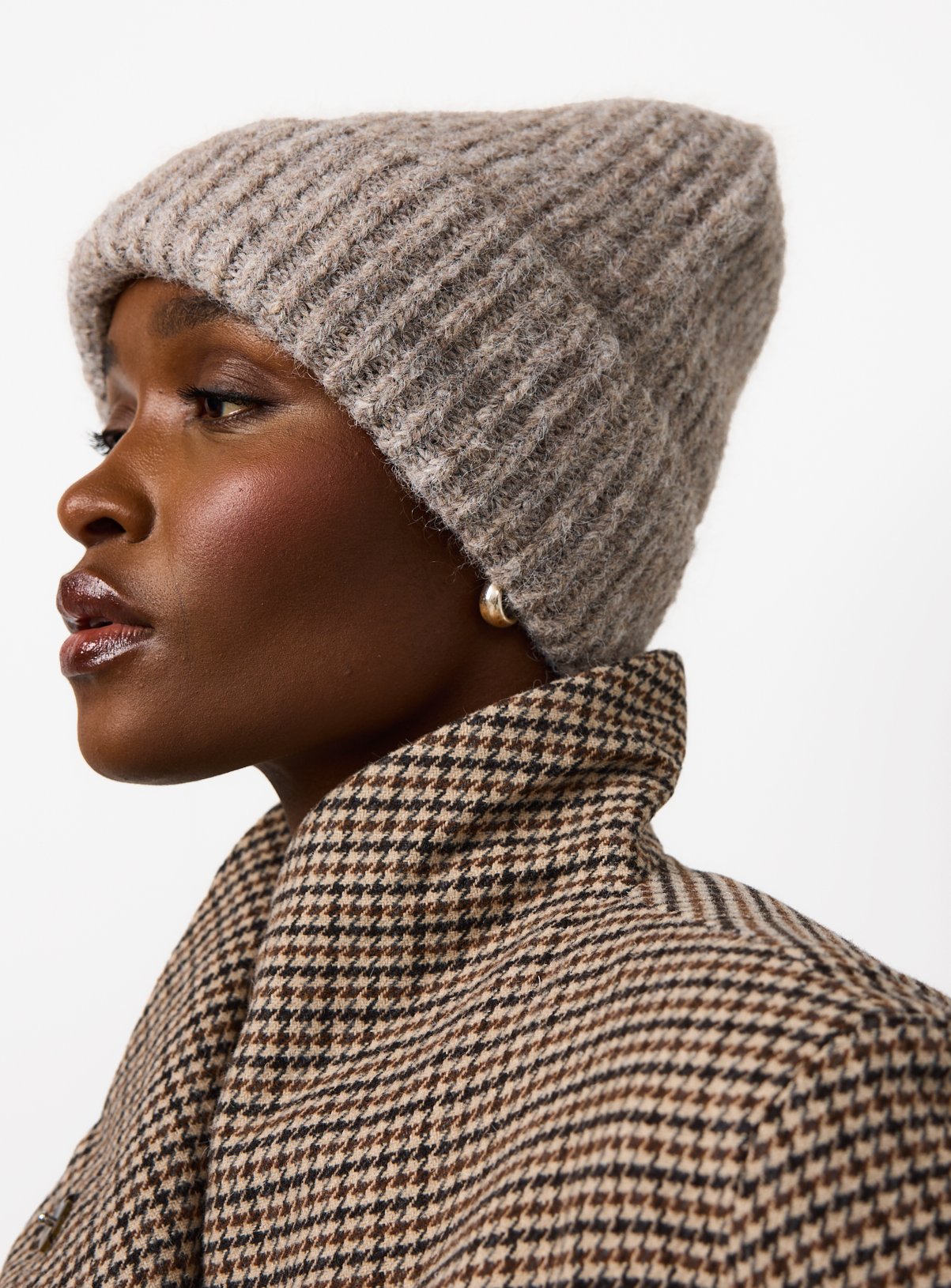 Premium Oatmeal Knitted Beanie  One Size