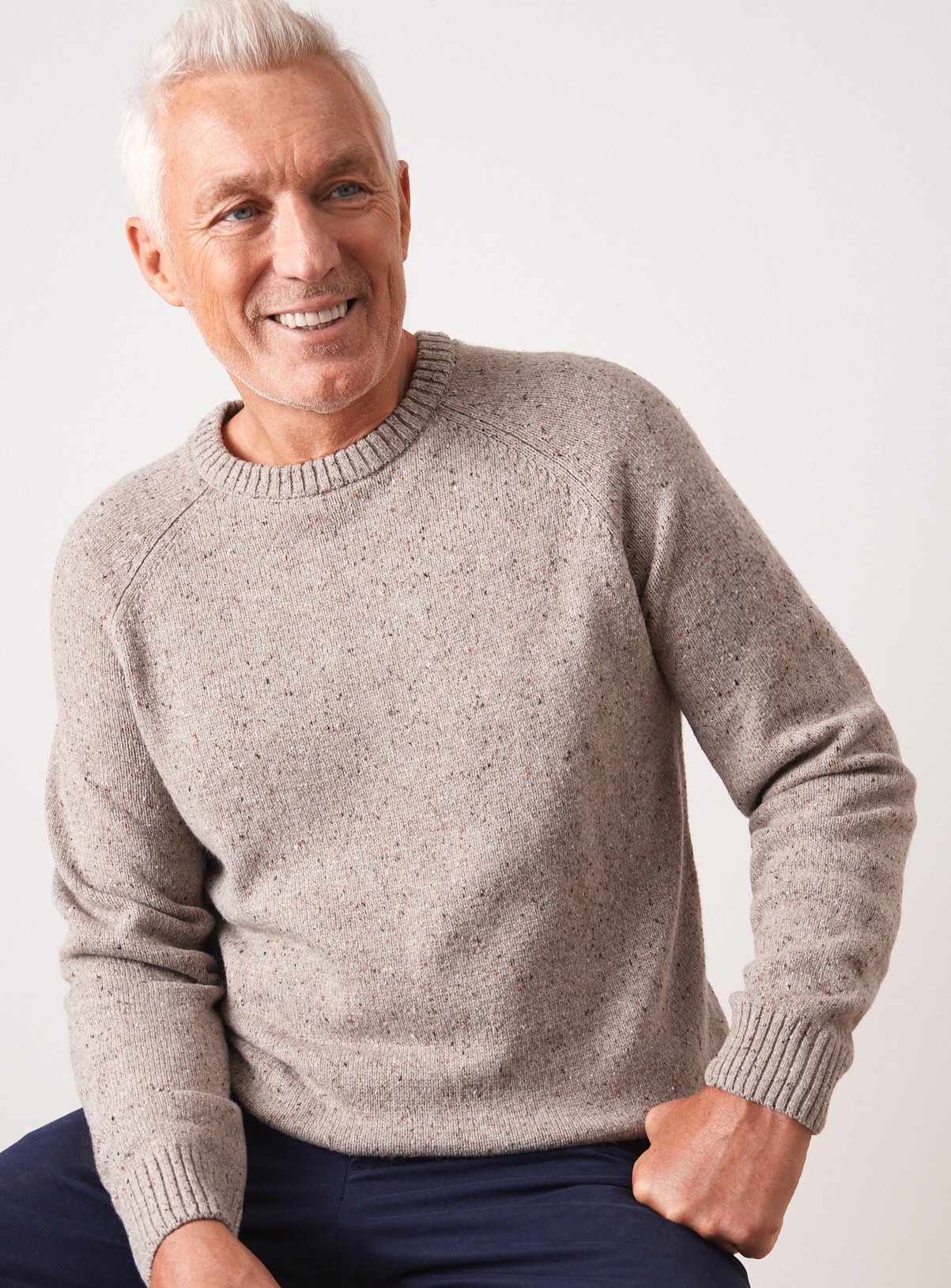 UNION WORKS Neppy Knitted Crew Jumper 