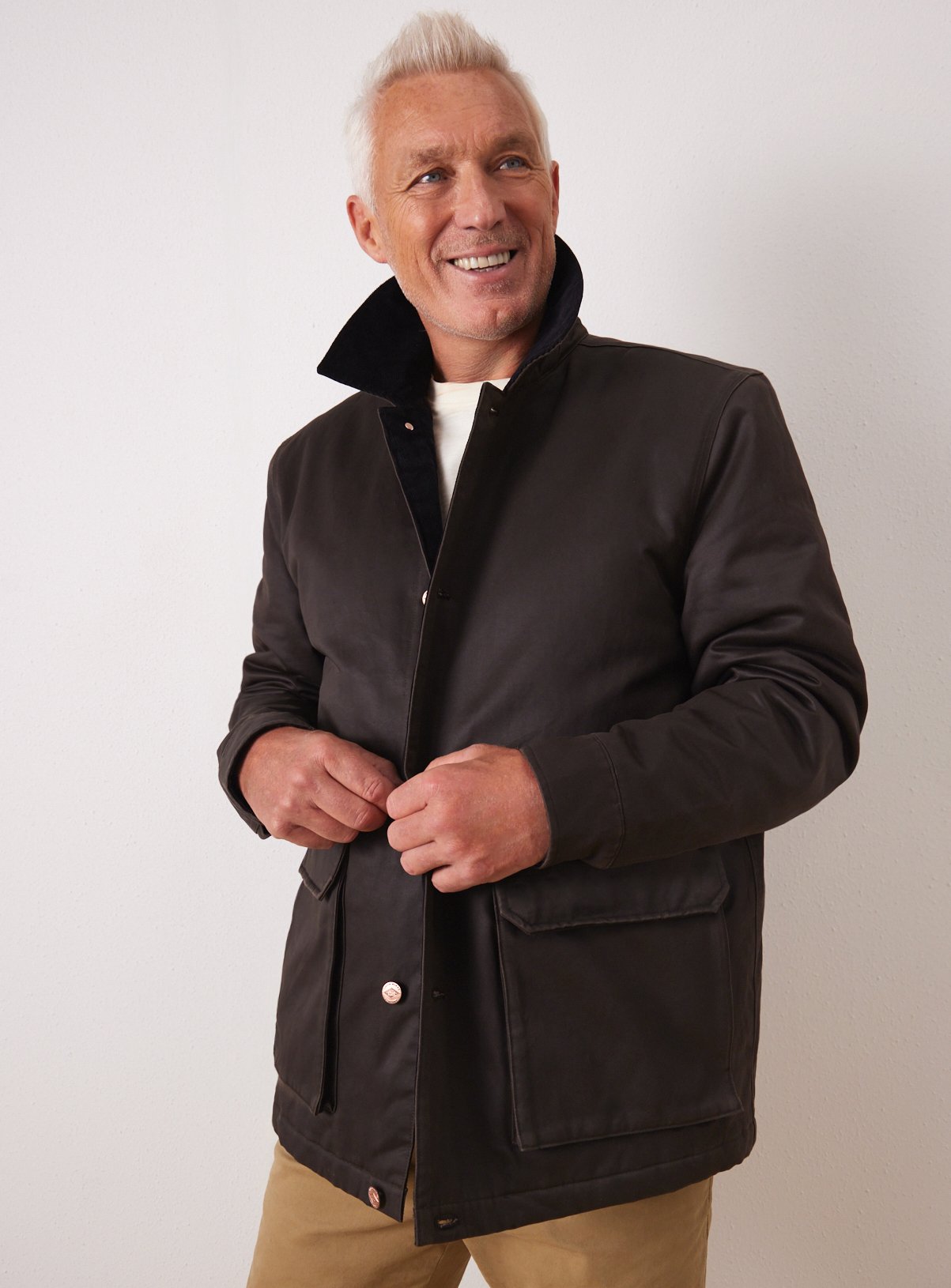 UNION WORKS Brown Wax Canvas Trucker Jacket  XXXL