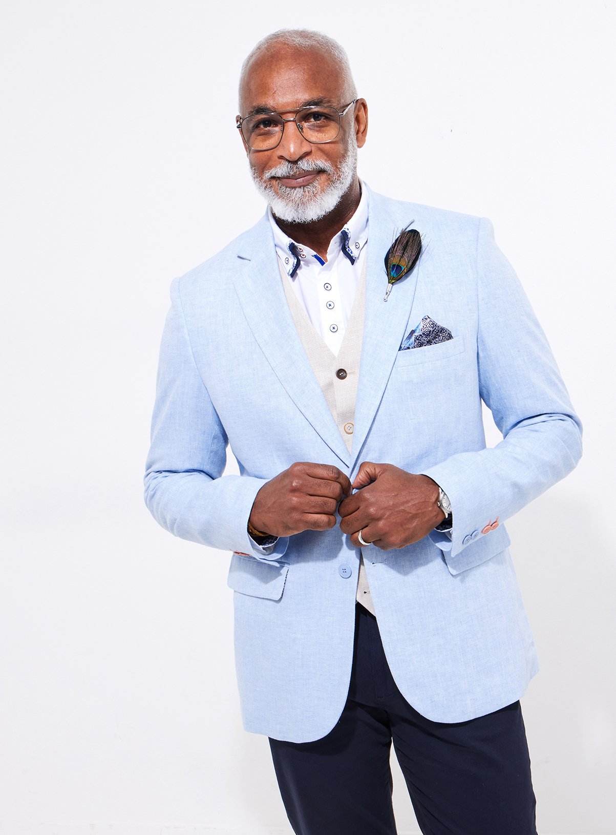 JOE BROWNS Tonal Linen Herringbone Blazer 