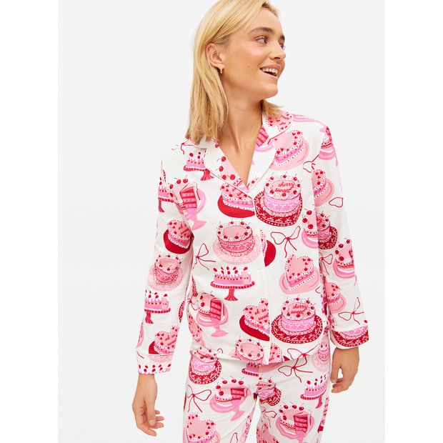 Buy Pink Cakes Printed Traditional Pyjamas L Pyjamas Tu