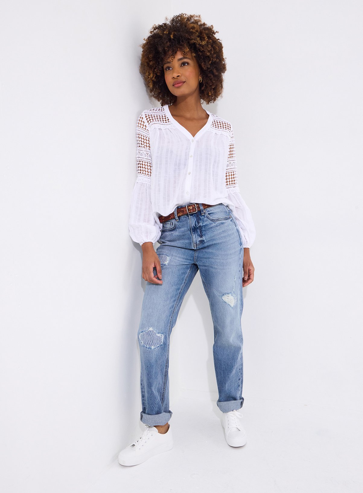 JOE BROWNS Distressed Straight Leg Jeans 