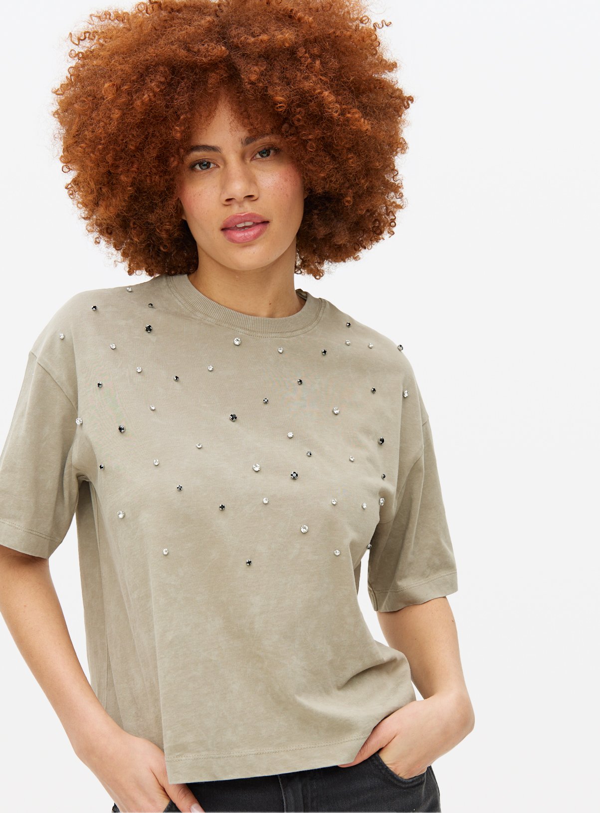 Hotfix Washed Boxy Fit T-Shirt 