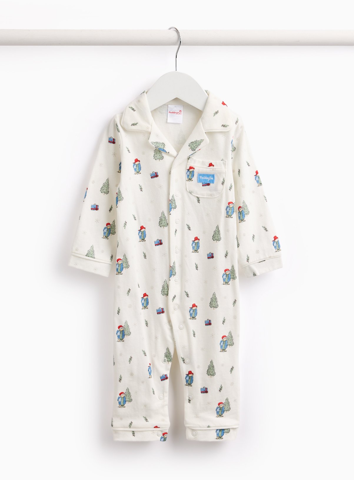 Paddington Christmas Printed Cotton Romper  9-12 months