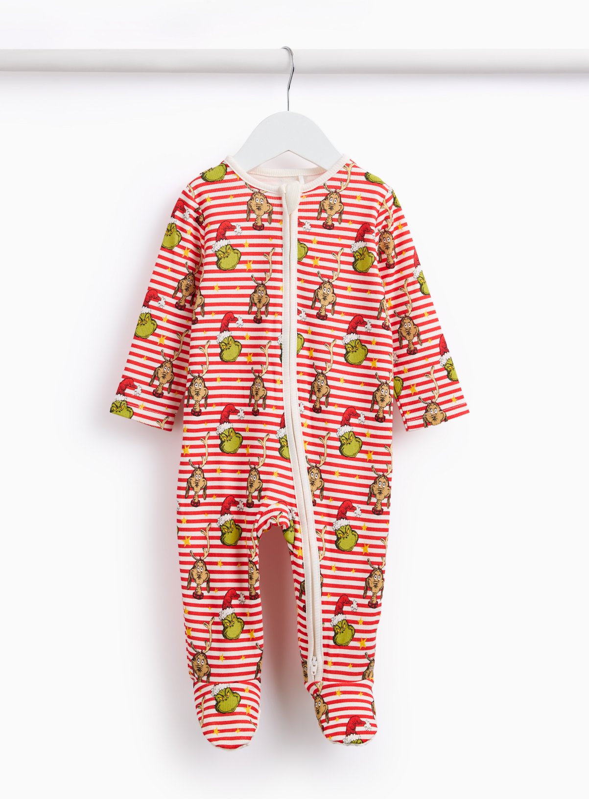 Christmas Grinch Sleepsuit 9-12 months