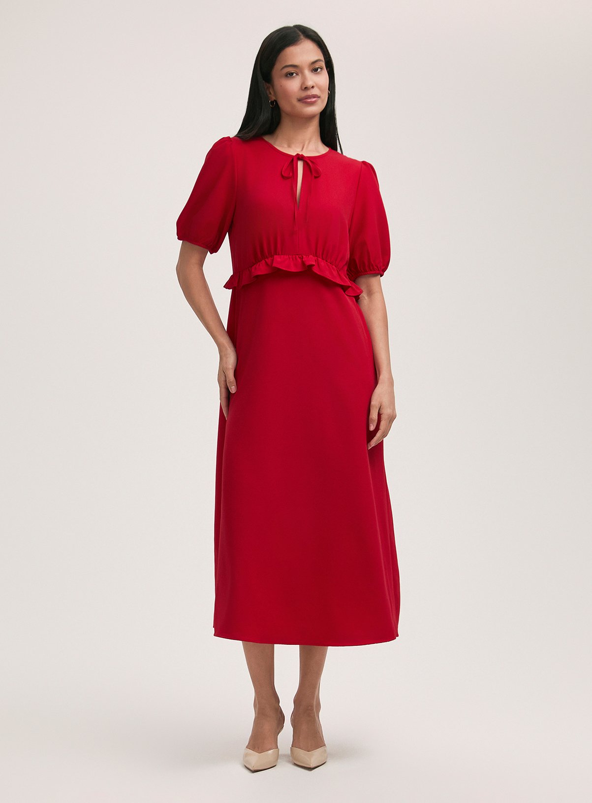 FINERY Anika Dress Red 