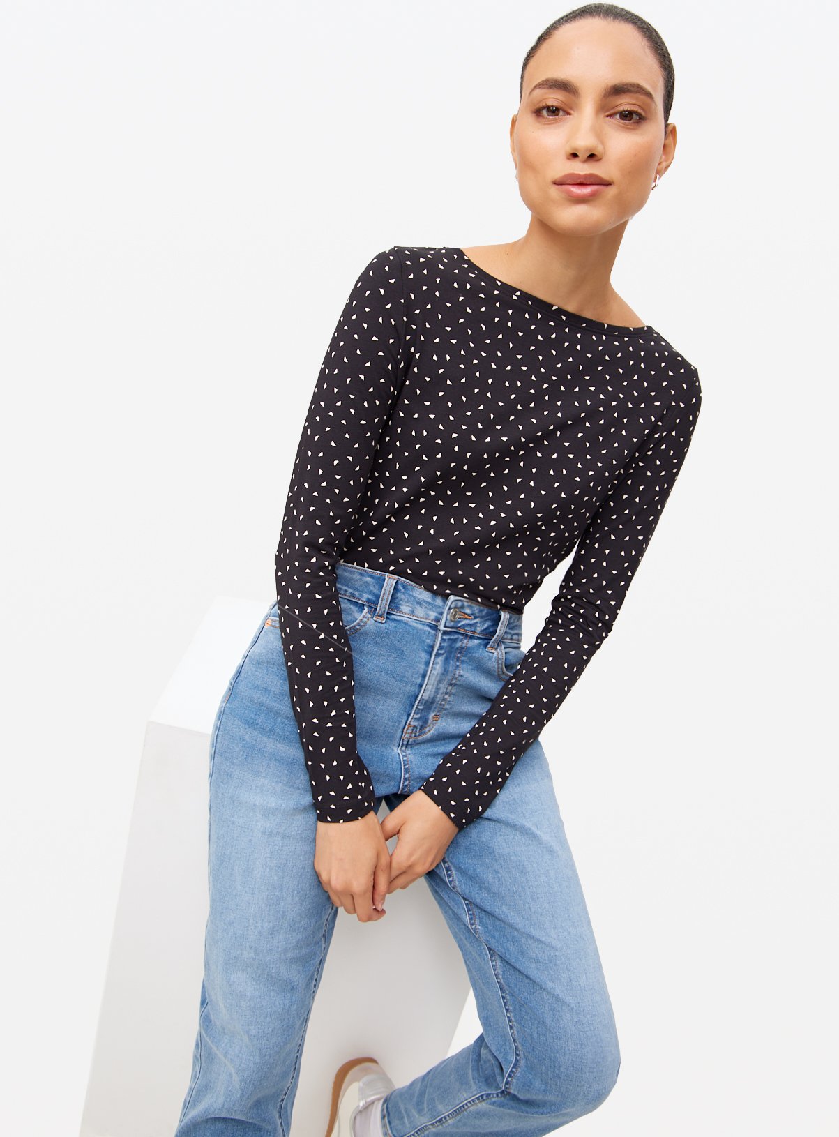 Modal Blend Long Sleeve Top
