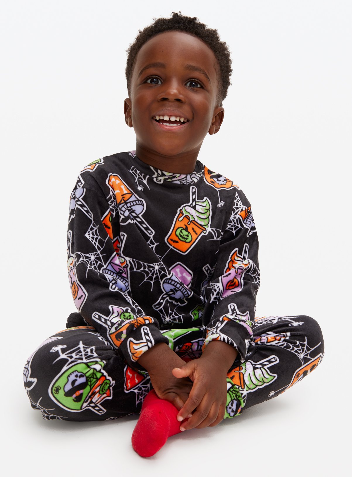 Halloween Spooky Drinks Print Slinky Pyjamas 