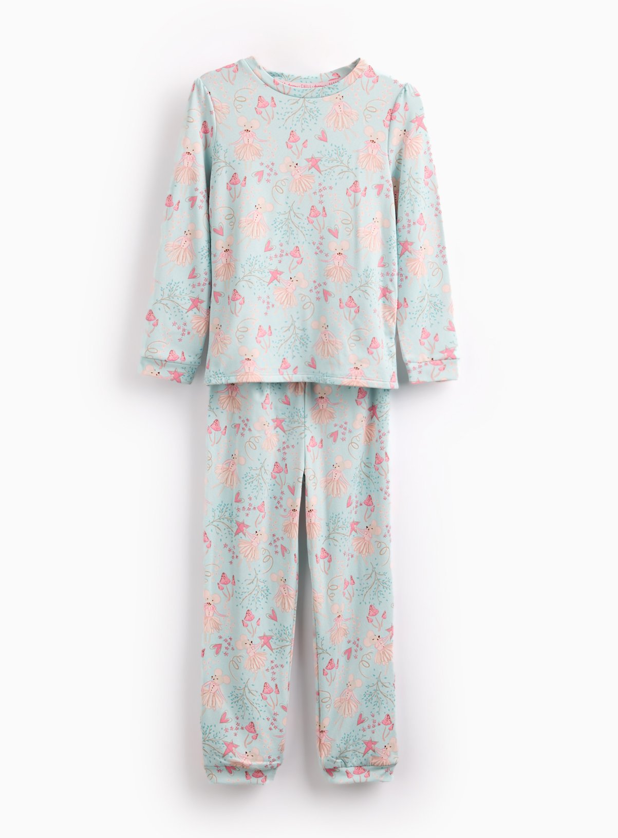 Blue Ballerina Mouse Printed Pyjamas