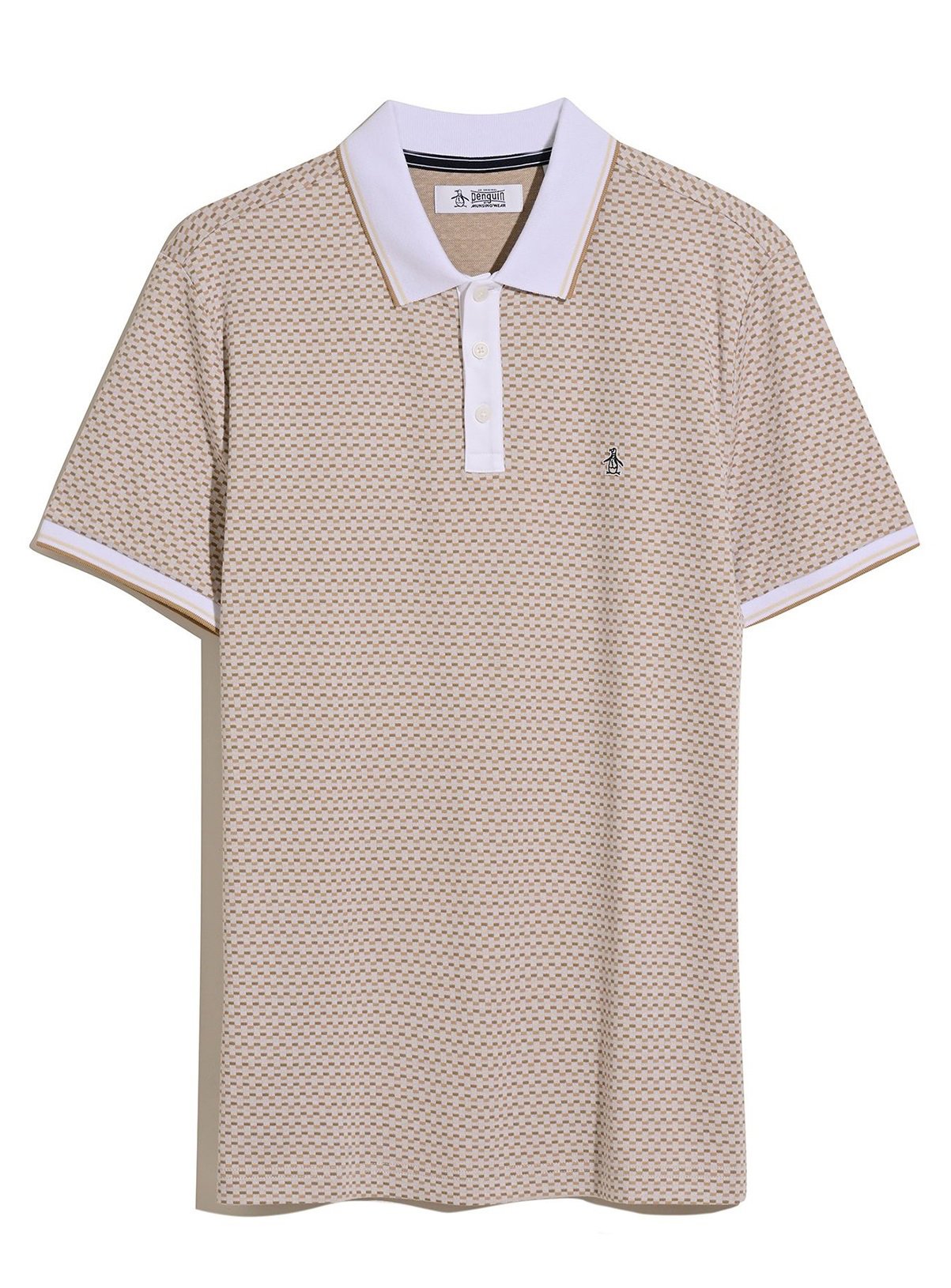 ORIGINAL PENGUIN All Over Jacquard Polo Cream 