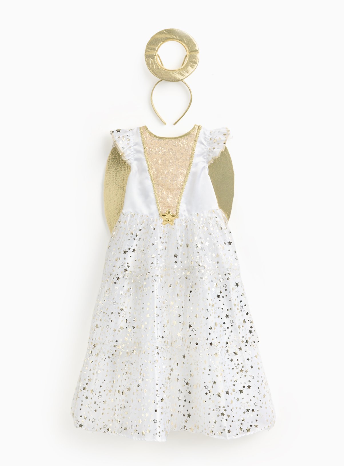 Christmas Nativity Angel Fancy Dress Costume And Headband 5-6 years