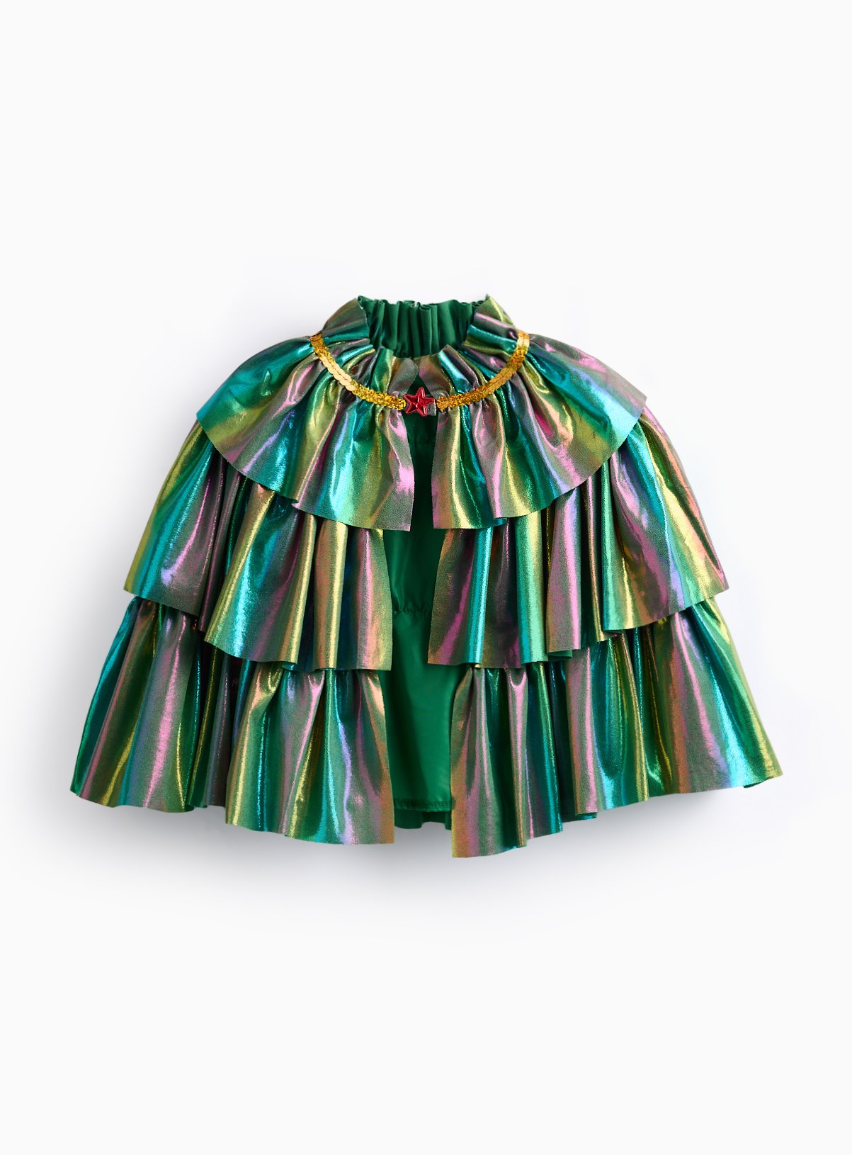 Christmas Tree Fancy Dress Cape  One Size