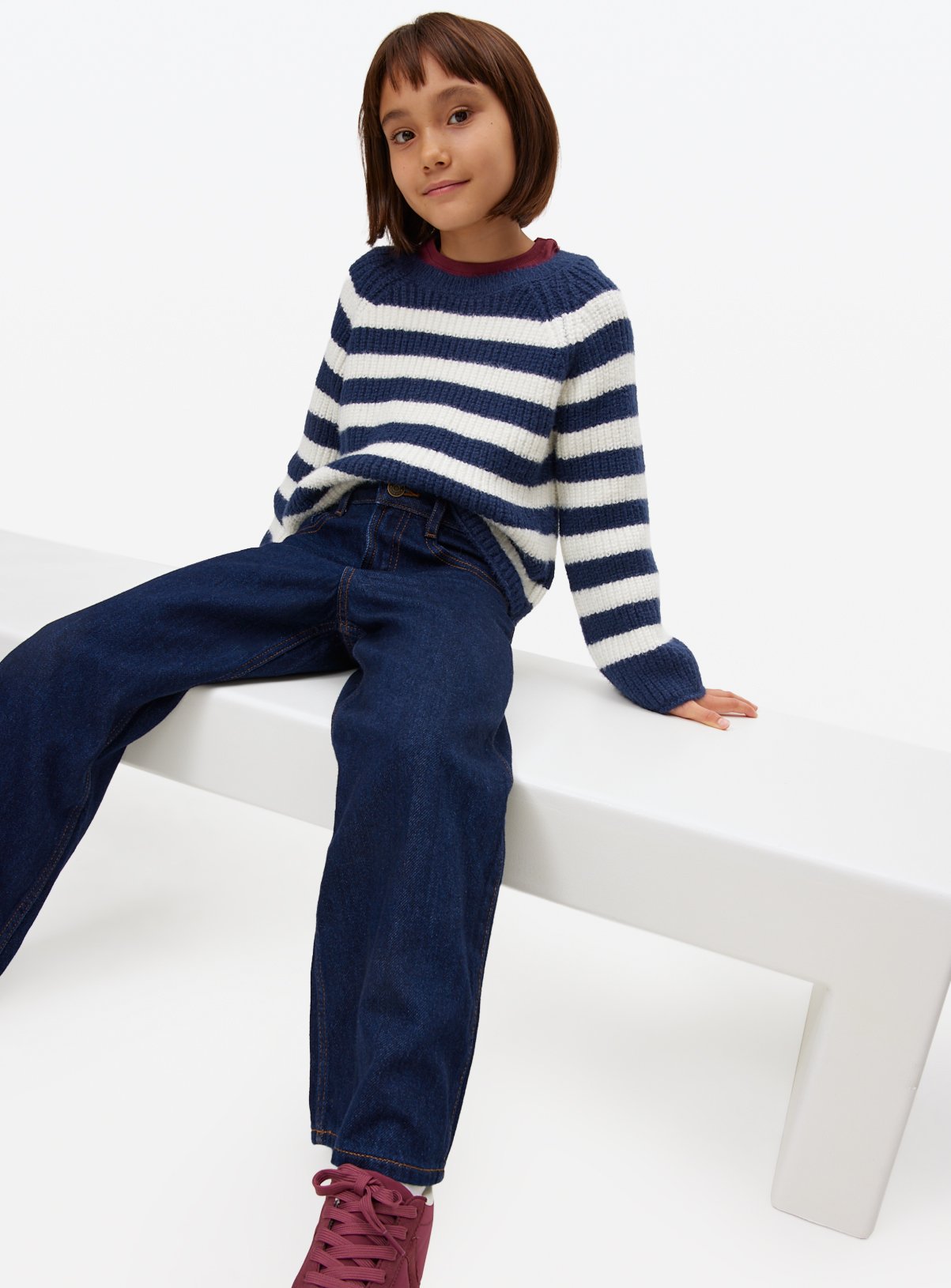 Indigo Denim Wide Leg Jeans 14 years