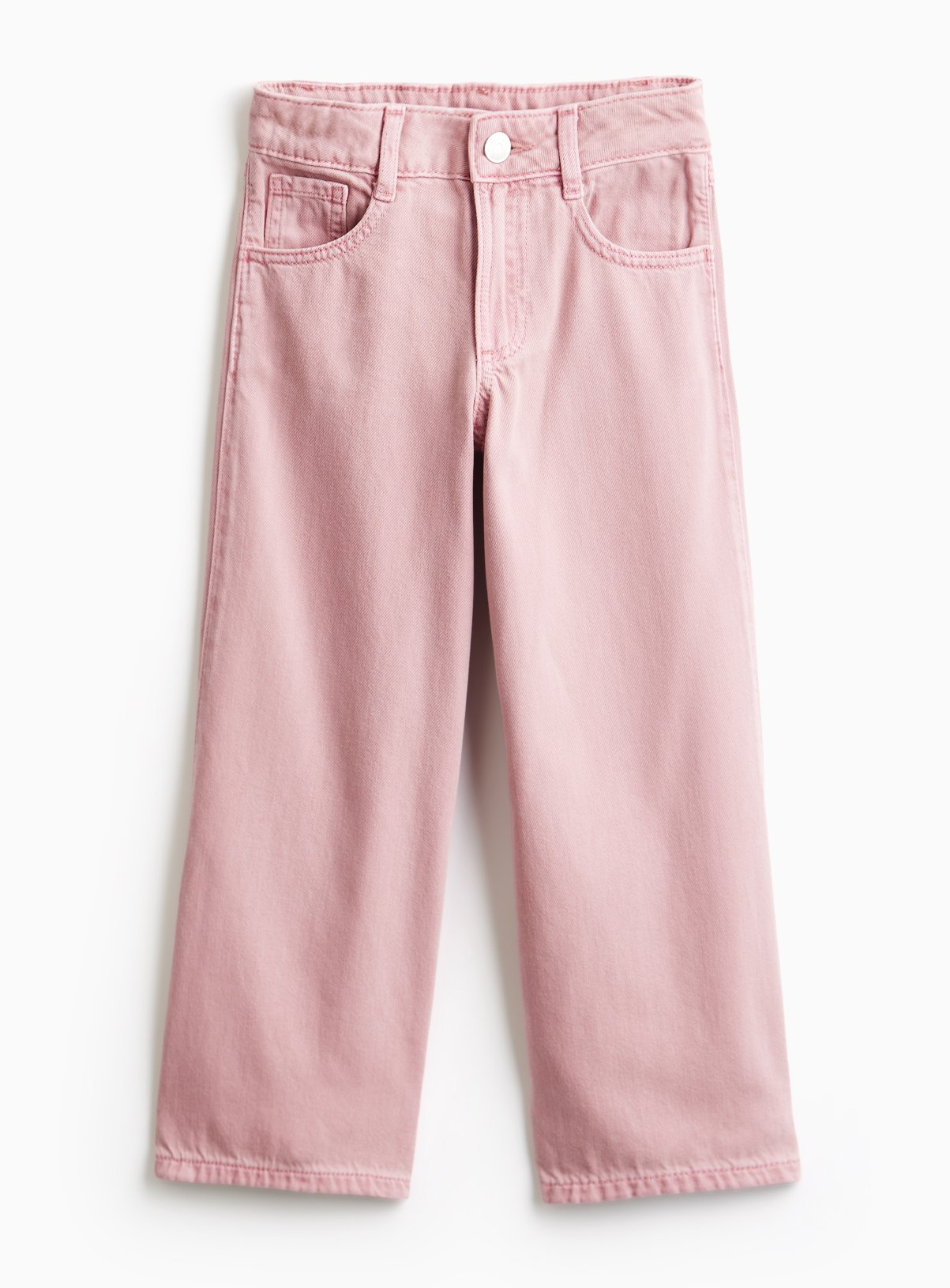 Pink Denim Wide Leg Jeans 10 years