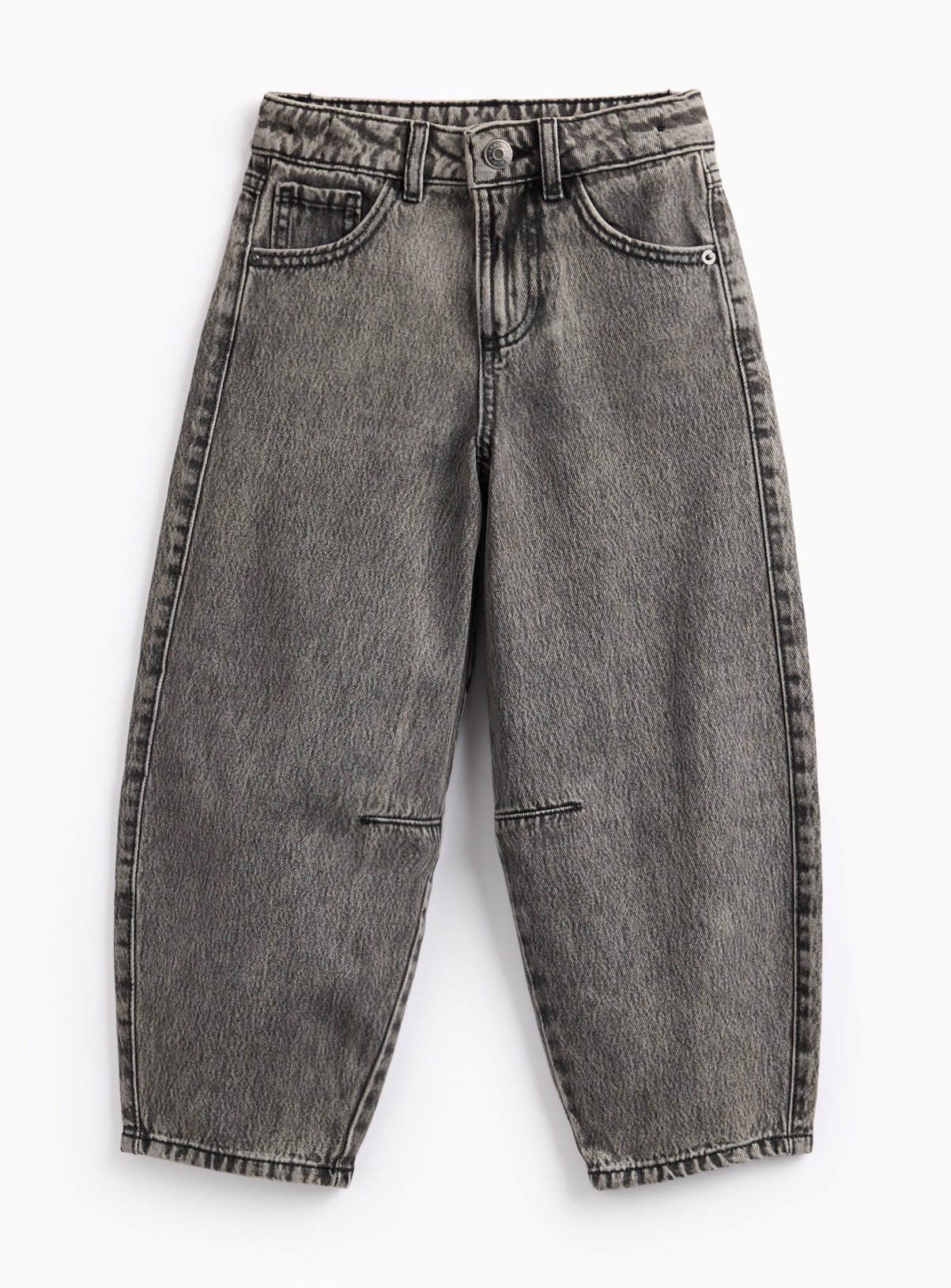 Grey Denim Barrel Leg Jeans 14 years