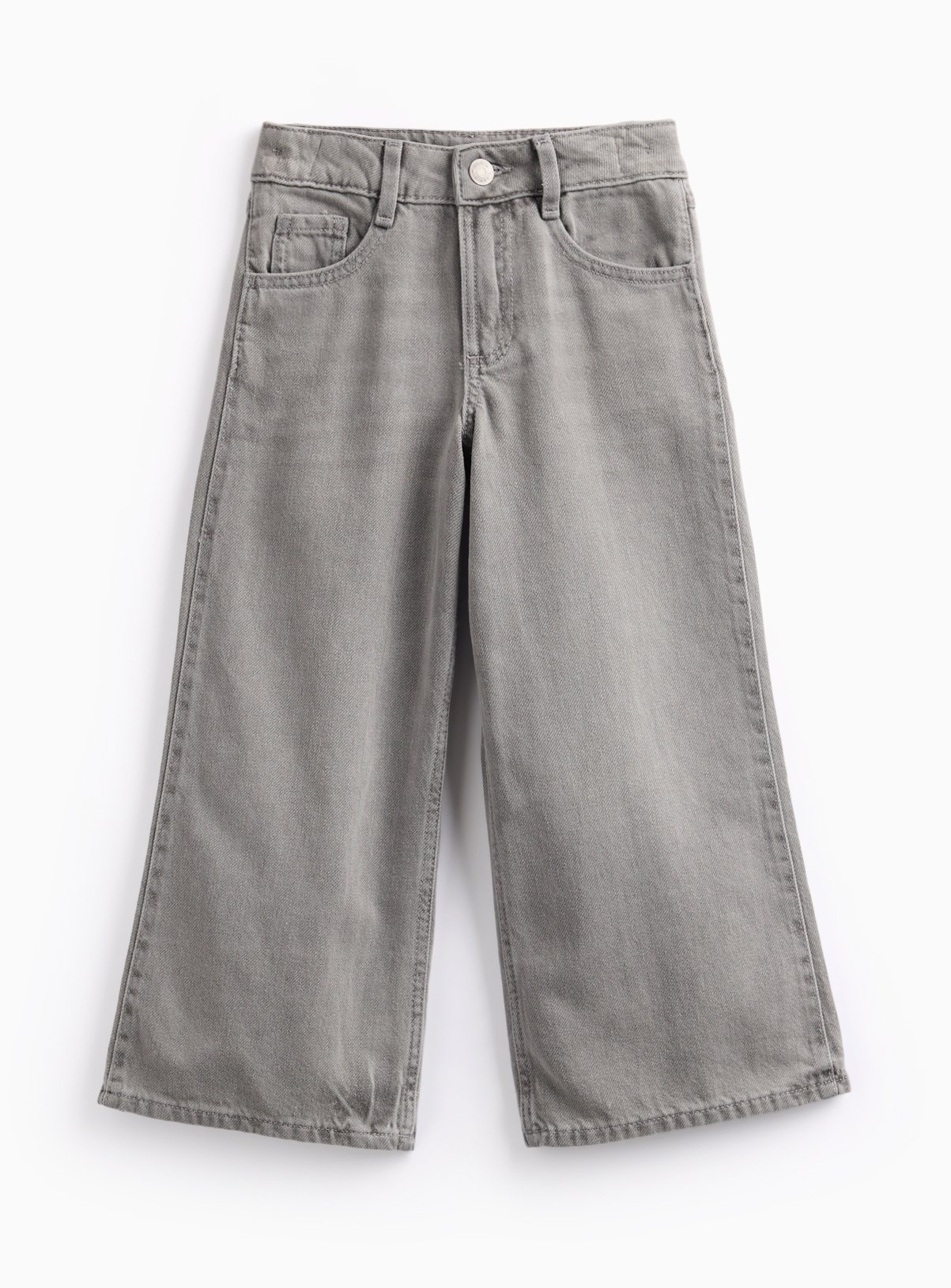 Charcoal Denim Wide Leg Jeans 14 years