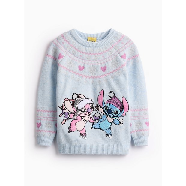 Buy Disney Stitch Character Blue Christmas Jumper 10 years