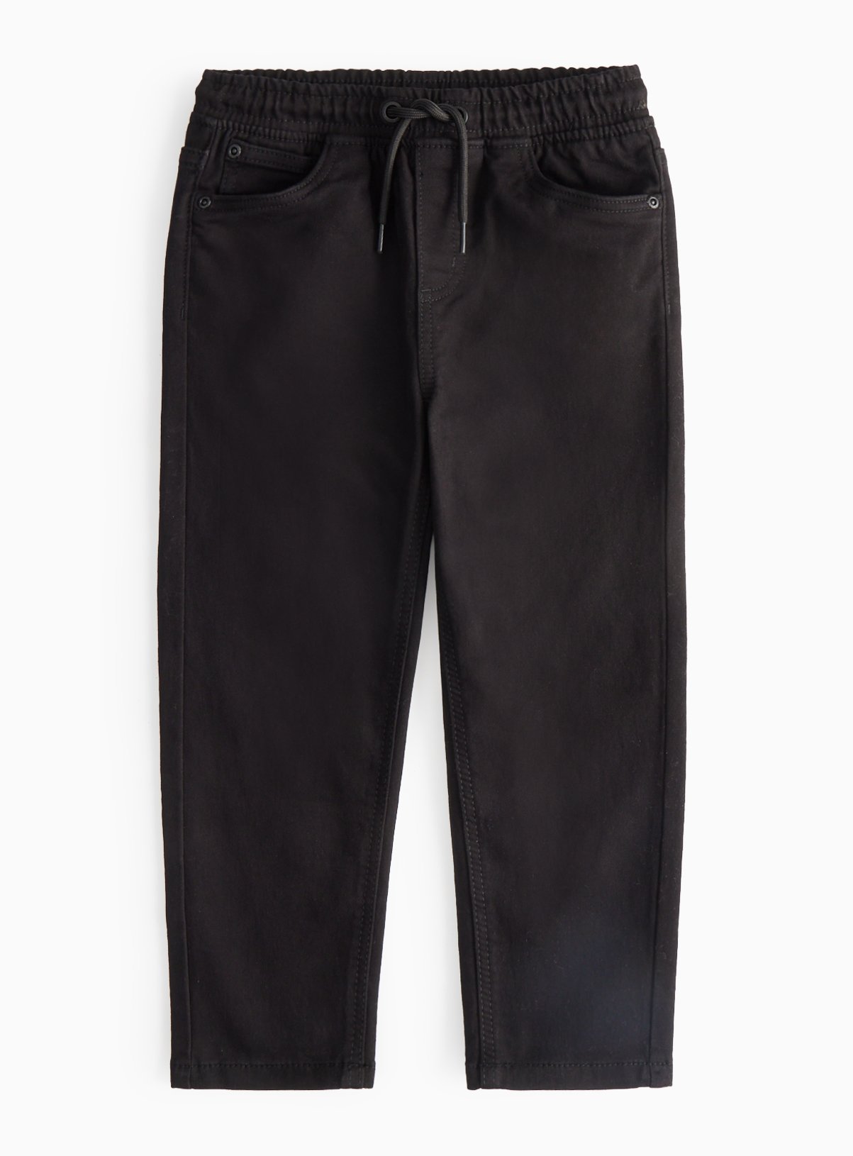 Black Stretch Denim Loopback Jeans 8 years