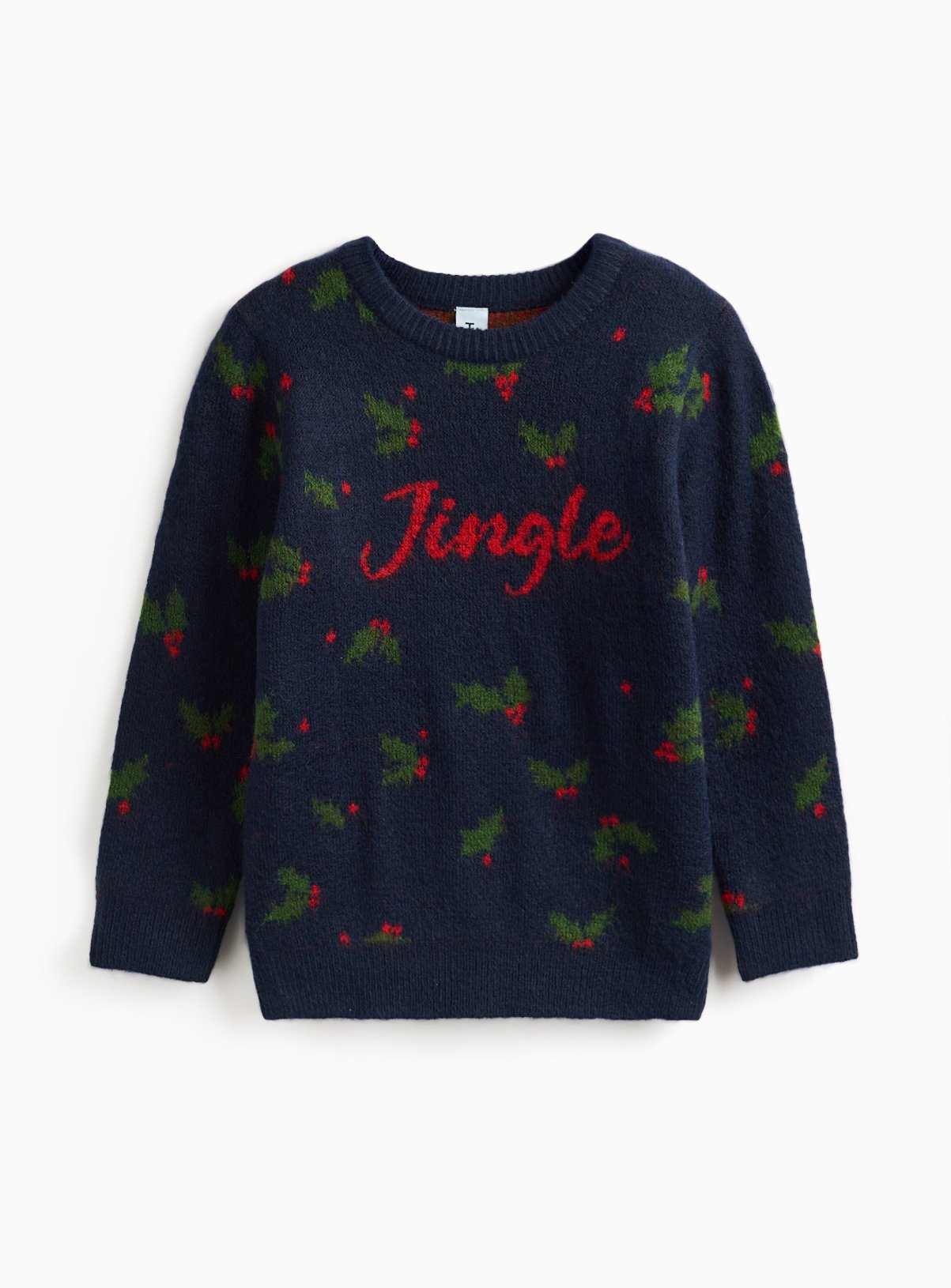 Matching Family Kid's Christmas Mistletoe Knitted Jumper 12 years