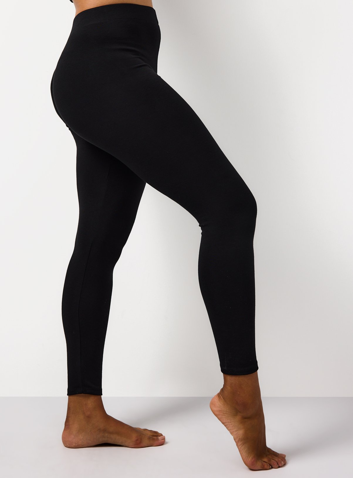 Buy Black Brushed Thermal Leggings L Thermals Tu