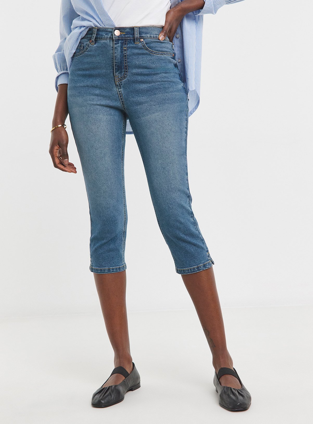 JD WILLIAMS Denim Capri Jean 